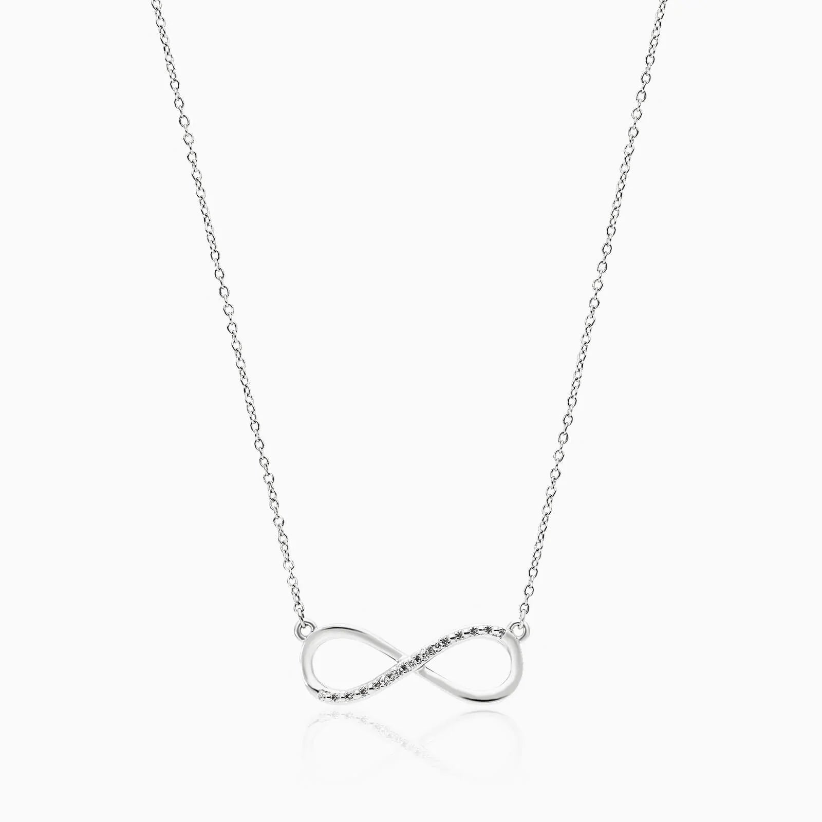 Corrente feminina em Ouro 18k diamantes infinito luxo