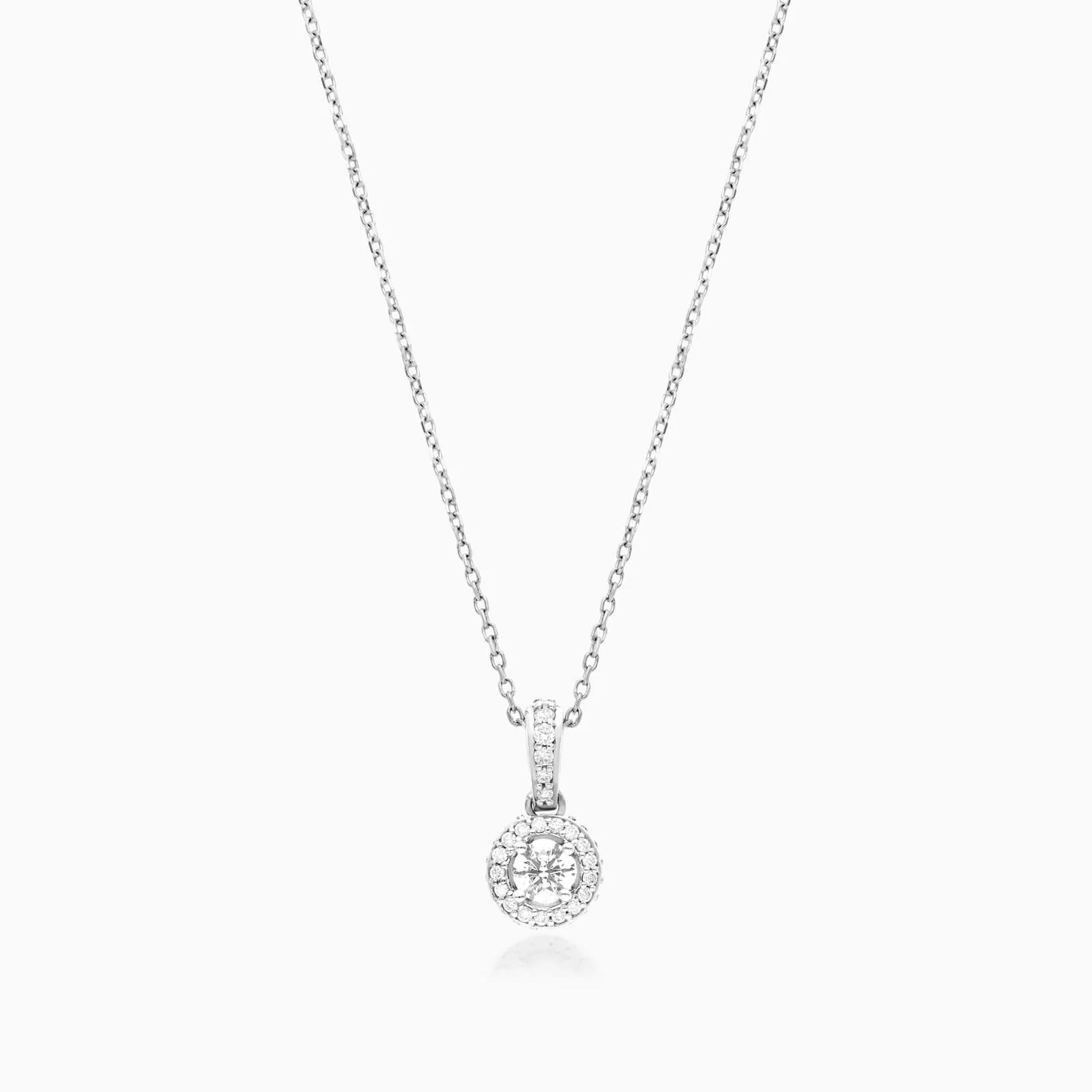 Corrente feminina em Ouro 18k diamantes Ponto de luz