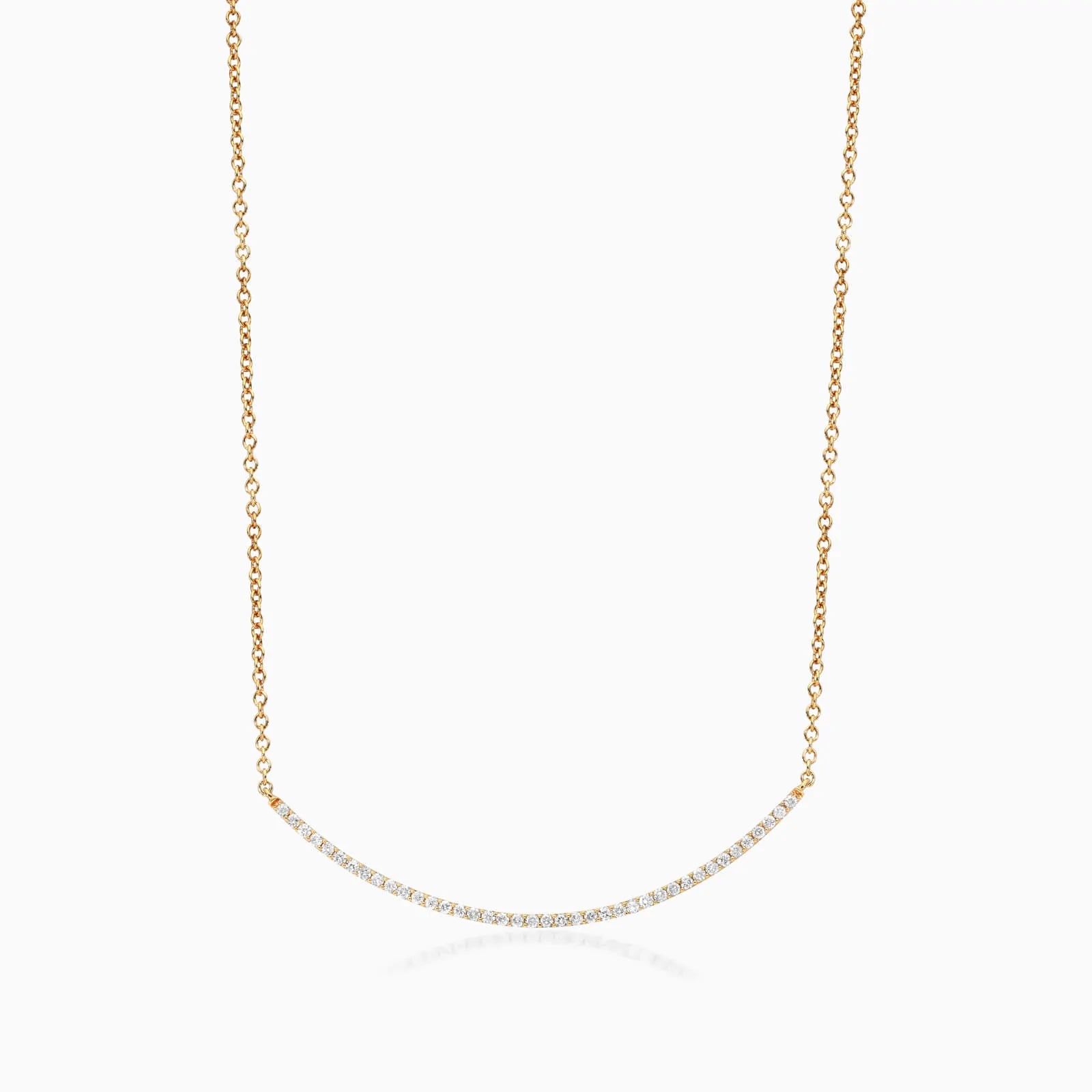 Corrente feminina em Ouro 18k diamantes barra luxo