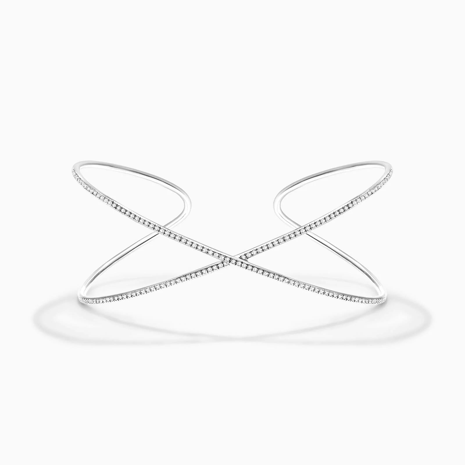 Pulseira Riviera dupla Feminina de ouro 18k diamantes Bracelete brilhantes