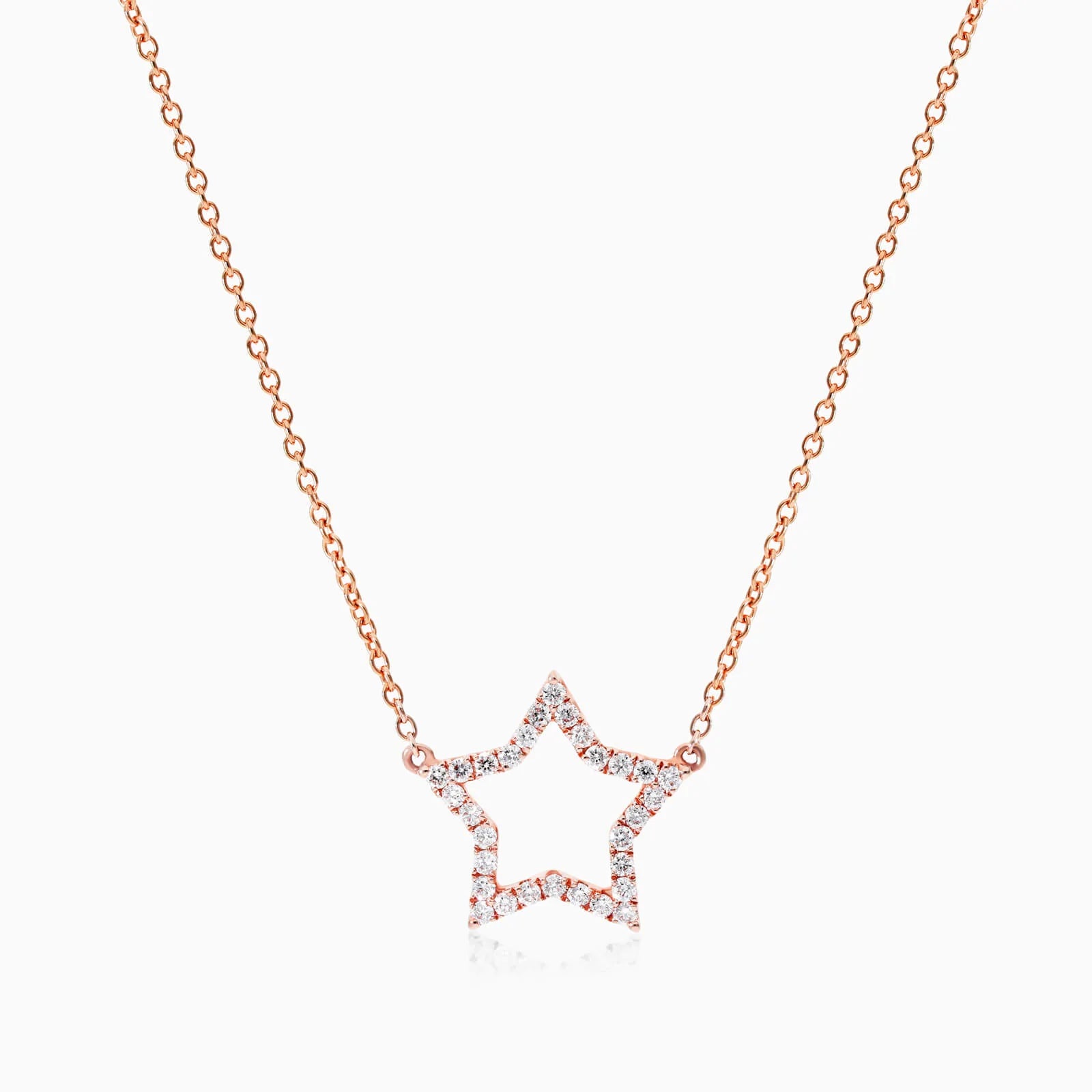 Corrente feminina em Ouro 18k diamantes Estrela