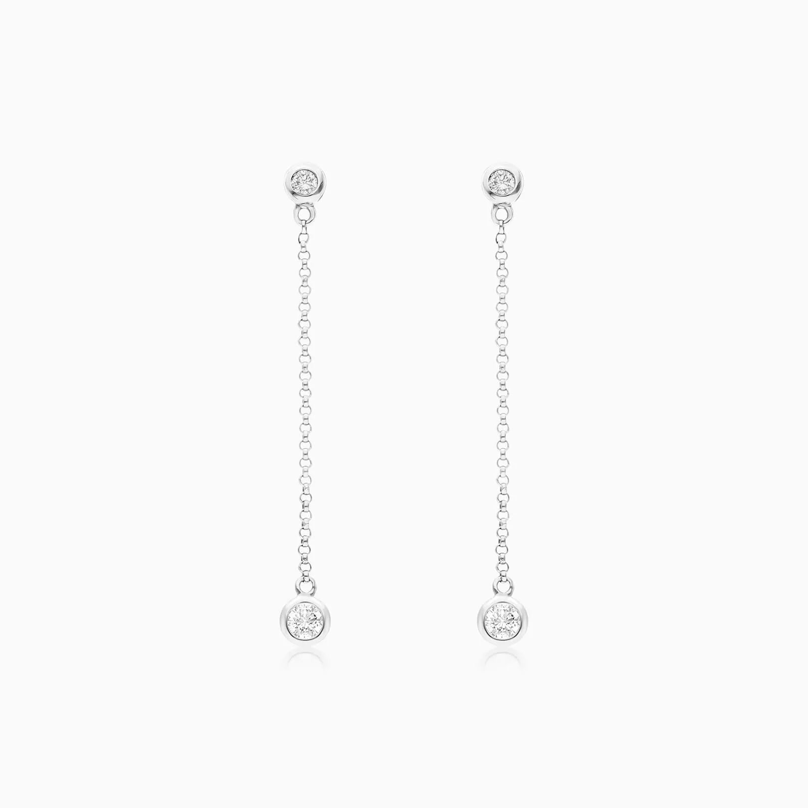 Brinco de Ouro 18k feminino ponto de luz Diamantes Luxo