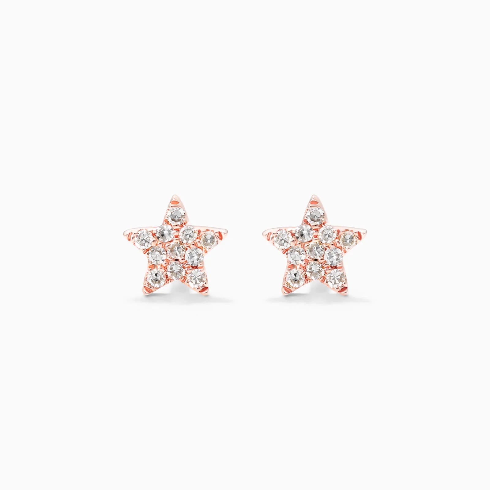 Brinco de Ouro 18k feminino stars Diamantes Luxo