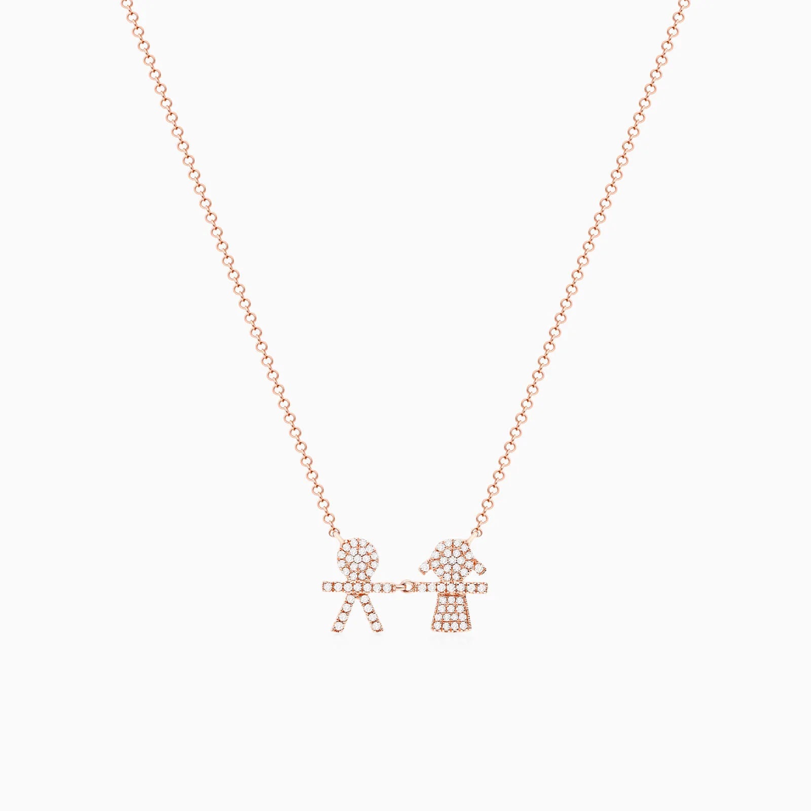 Corrente feminina em Ouro 18k diamantes Filhos luxo