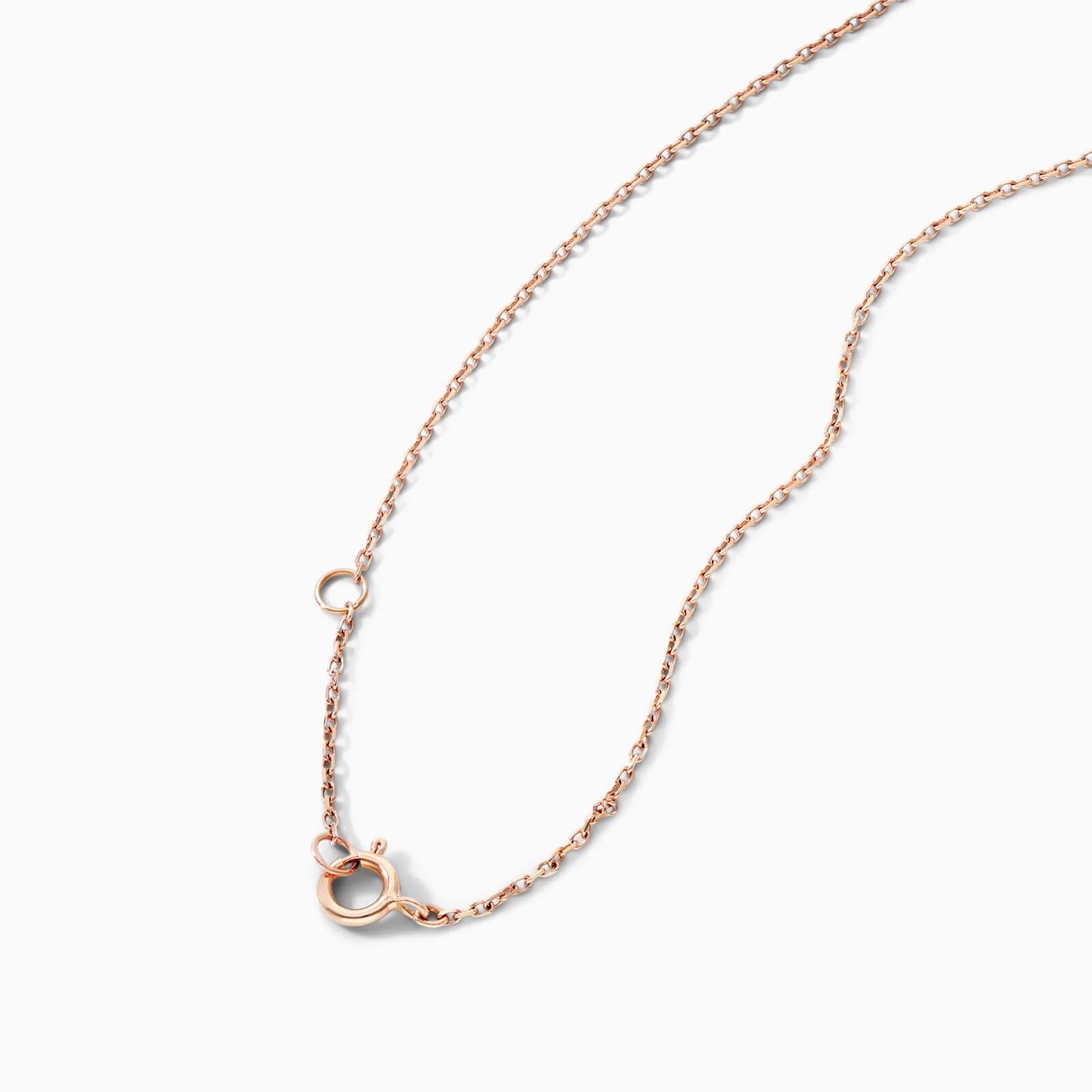 Colar Corrente De Ouro Rose 18k Feminina C/ Pingente De Diamante Pretos Luxo