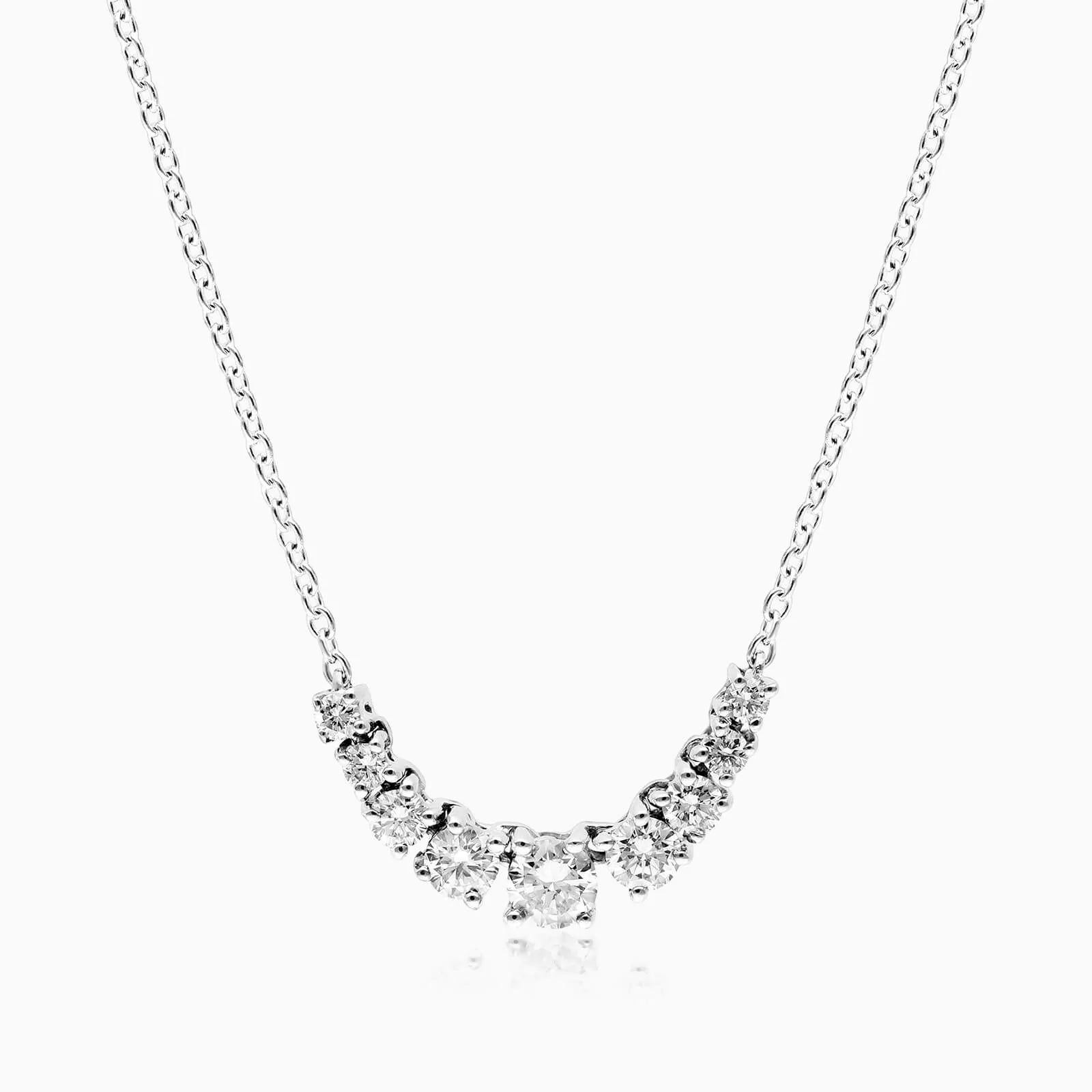 Corrente feminina em Ouro 18k diamantes Pontos de luz