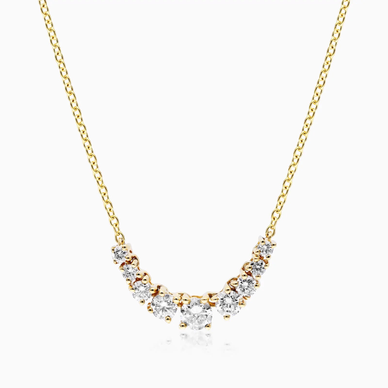 Corrente feminina em Ouro 18k diamantes Pontos de luz