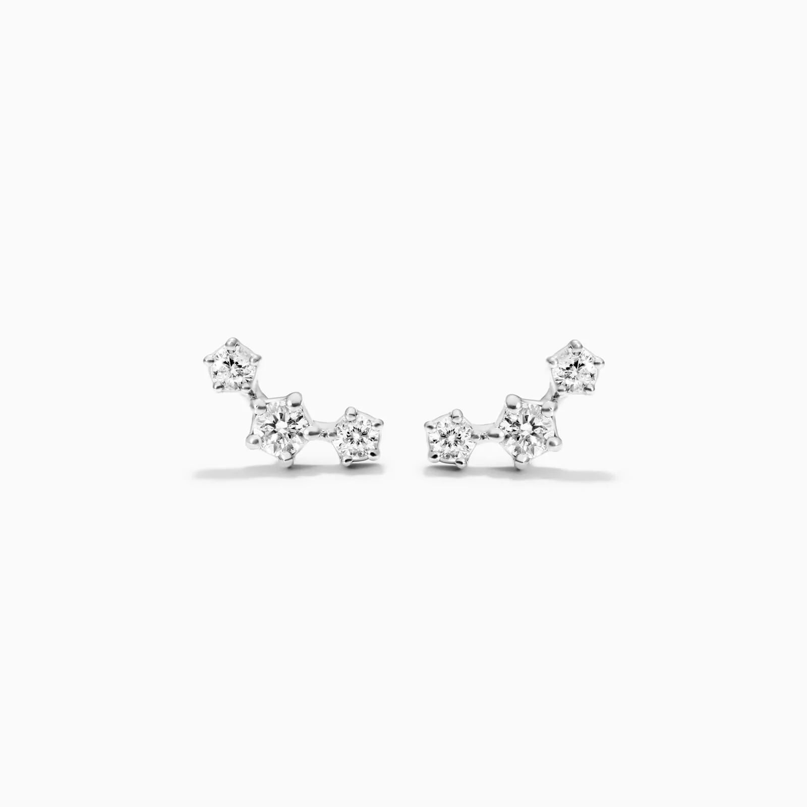 Brinco de Ouro 18k feminino Diamantes Constelar Luxo