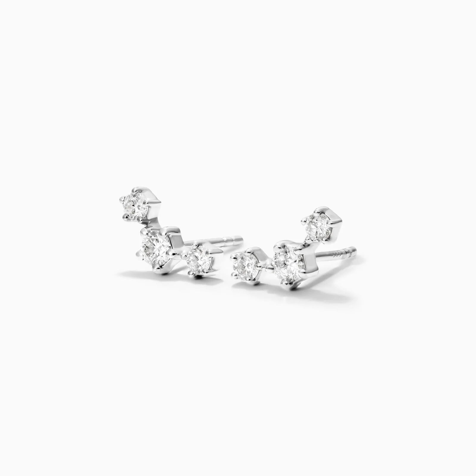Brinco de Ouro 18k feminino Diamantes Constelar Luxo