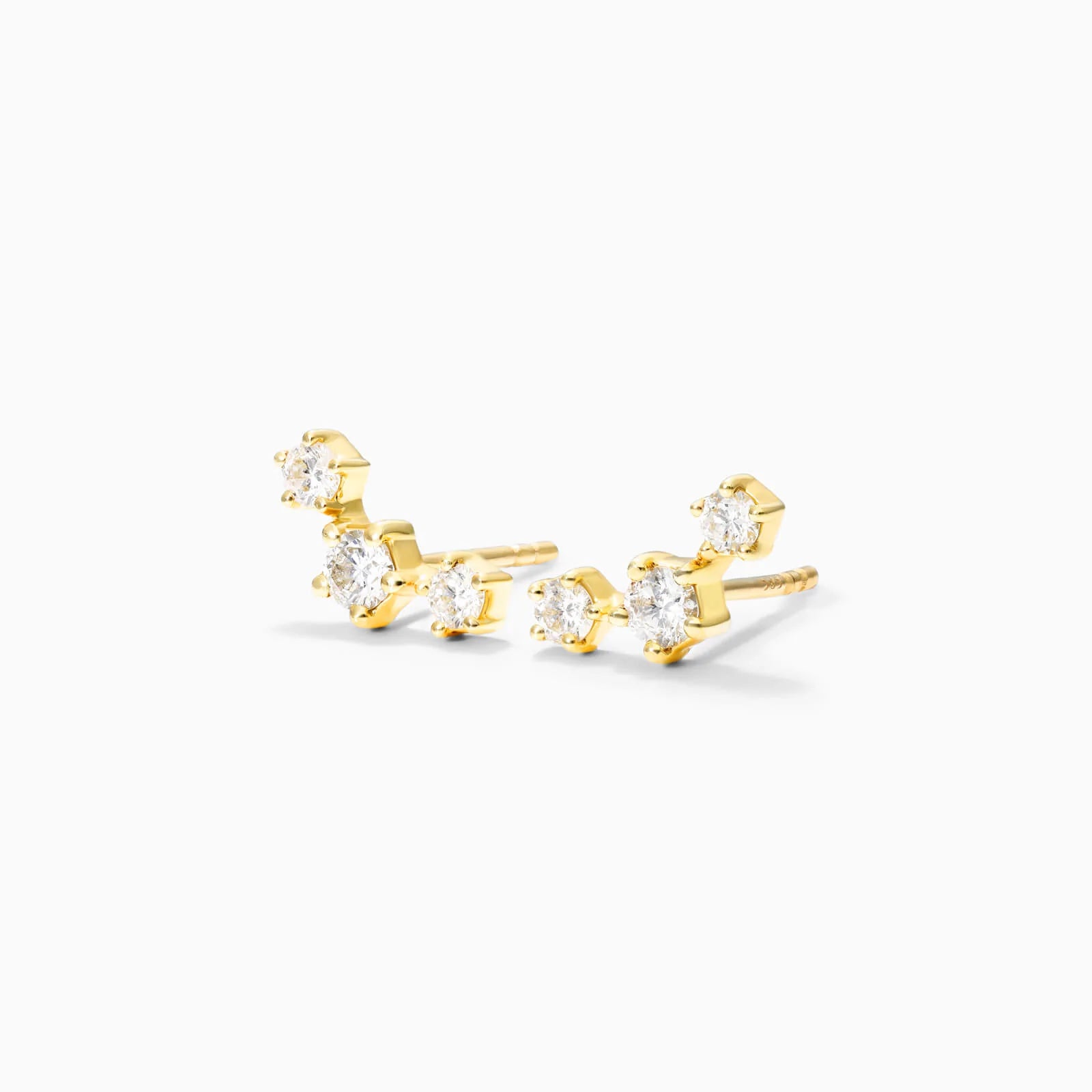 Brinco de Ouro 18k feminino Diamantes Constelar Luxo