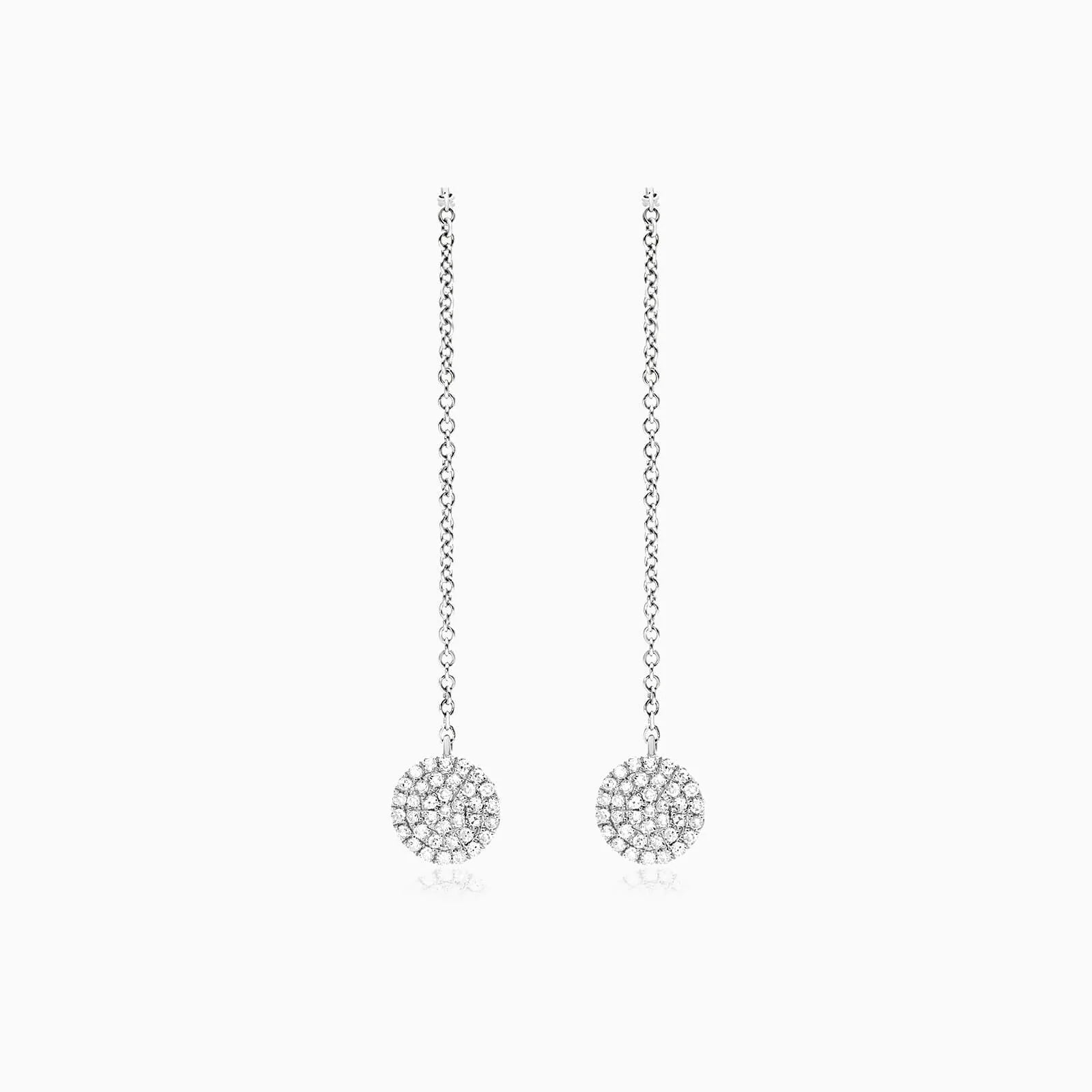Brinco de Ouro 18k feminino Diamantes Circle II Luxo