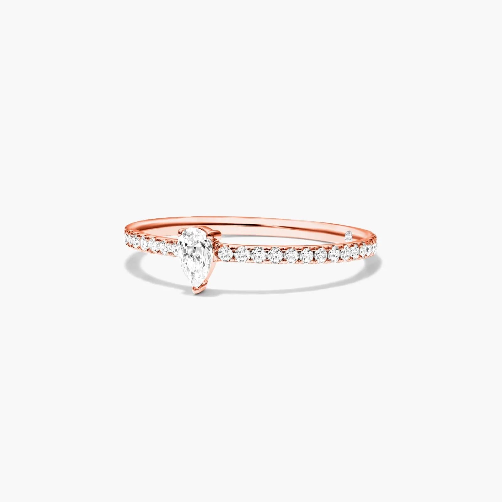 Anel De Ouro 18k Noivado C/ Diamantes Brilhantes
