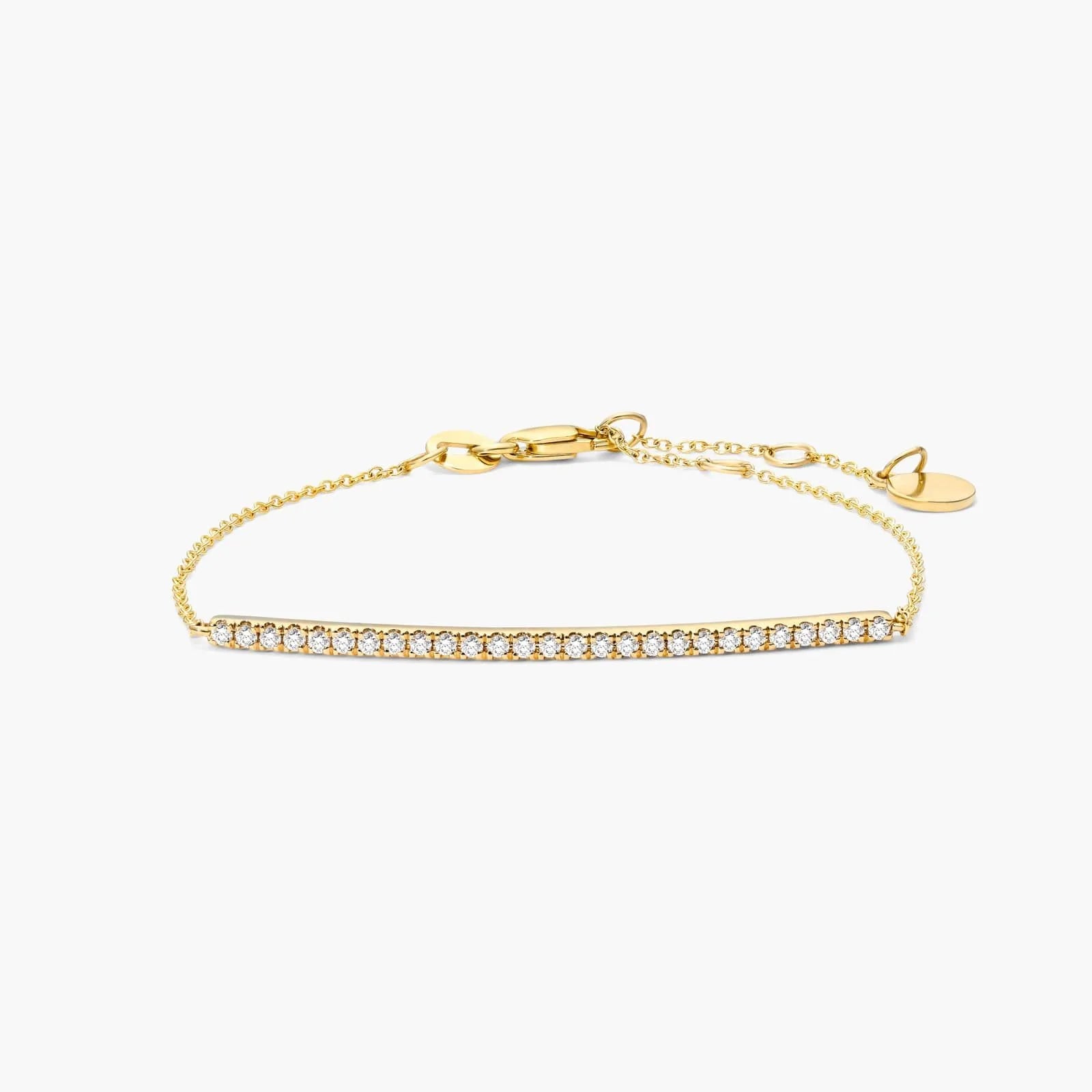 Pulseira Feminina de Ouro 18k Diamantes