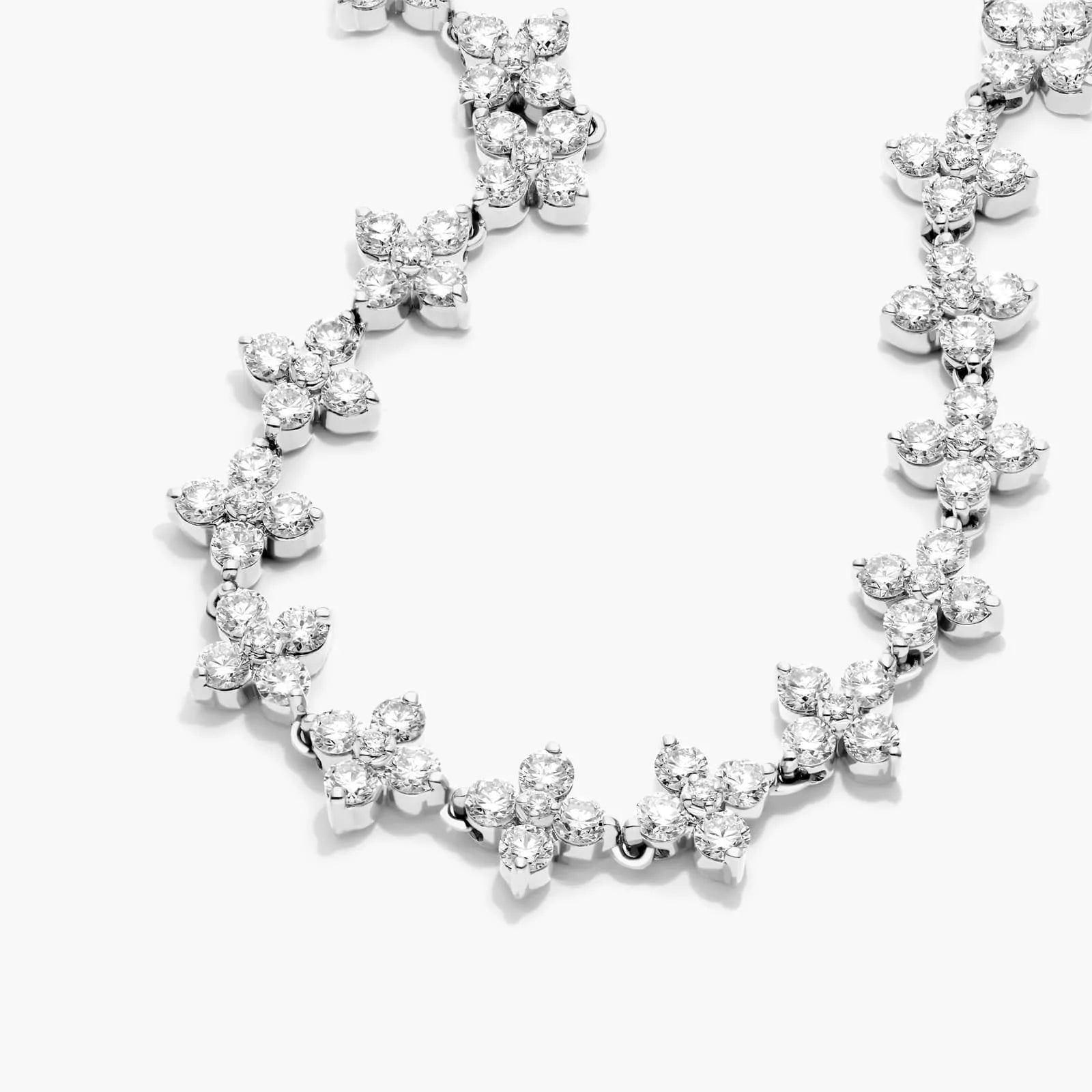 Pulseira Feminina Riviera de Ouro 18k Diamantes Flowers