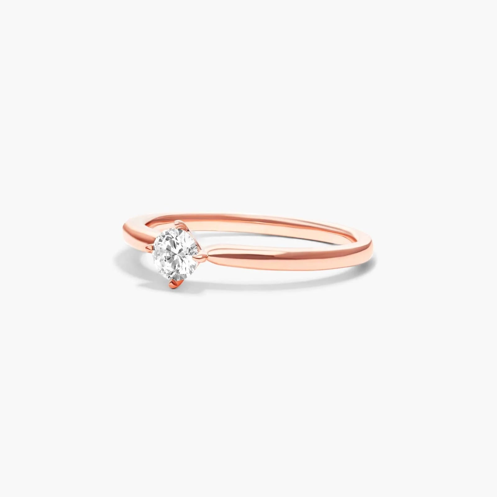 Anel De Diamante Solitario noivado em Ouro 18k luxo