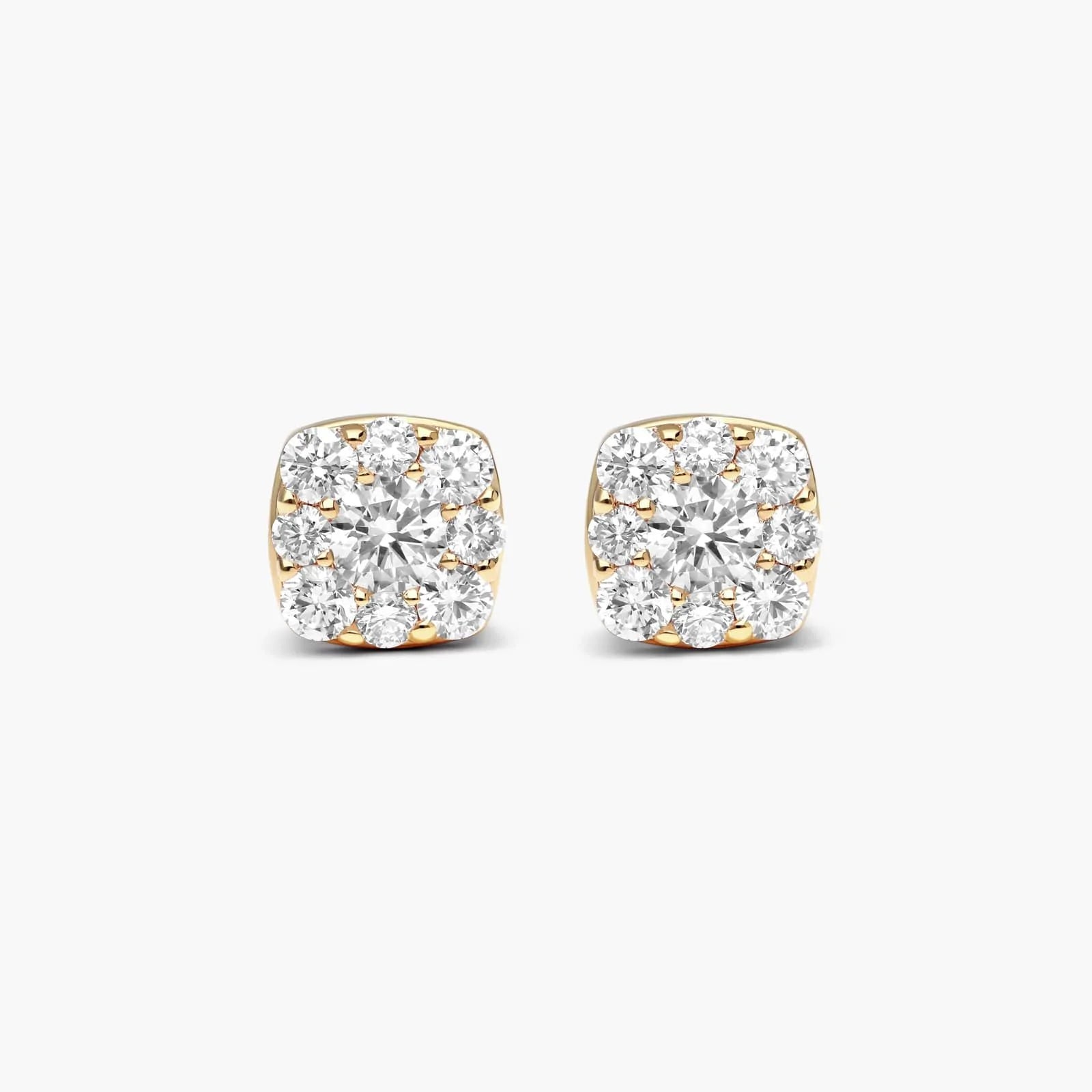 Brinco de Ouro 18k feminino Diamantes lumens Luxo