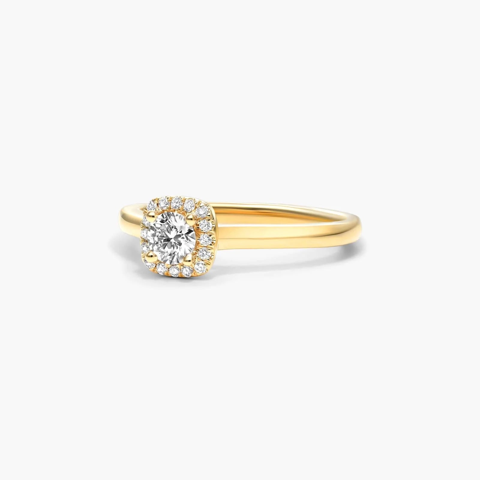 Anel De Diamante Solitario noivado em Ouro 18k luxo
