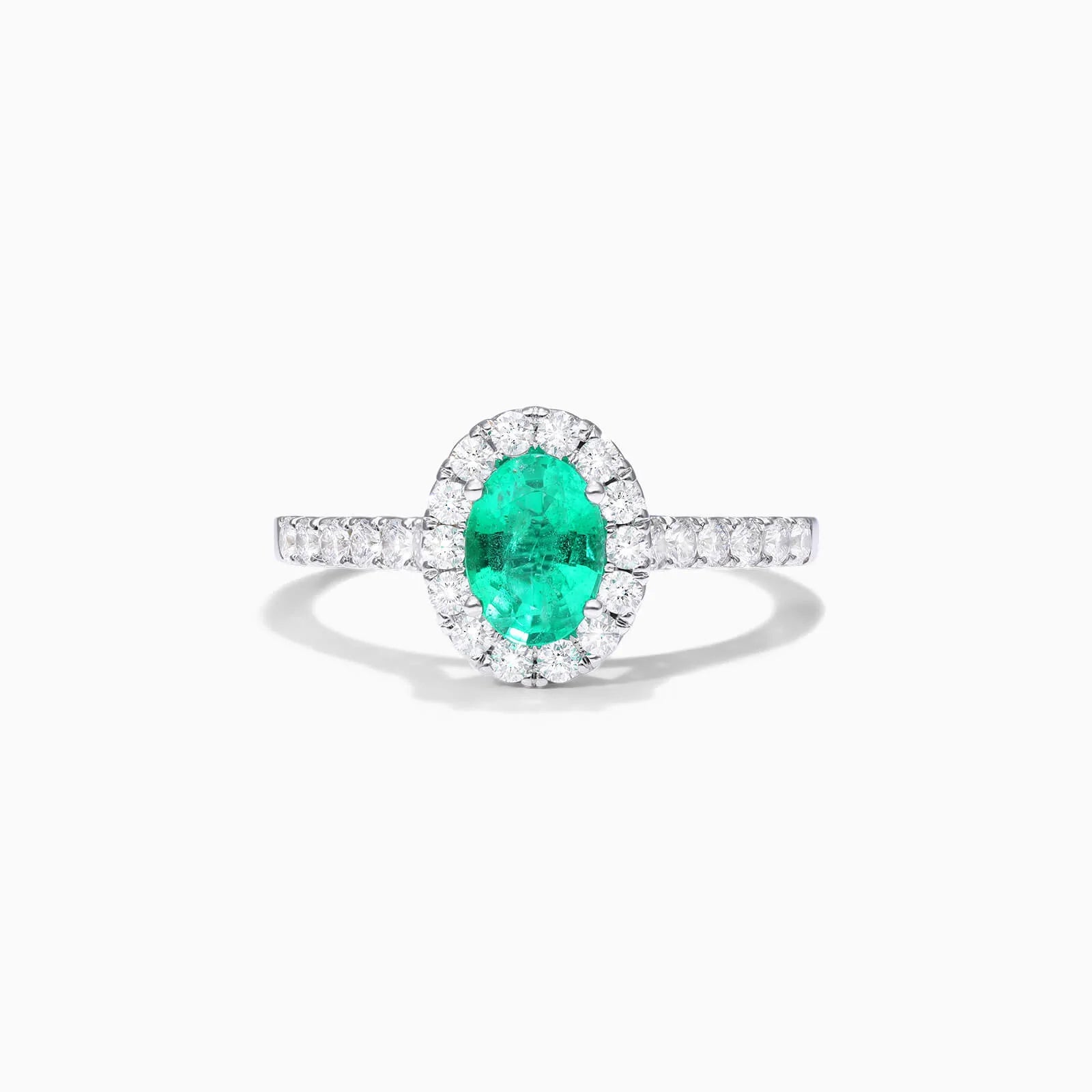 Anel de Esmeralda em Ouro 18k C/ Diamantes Brilhantes
