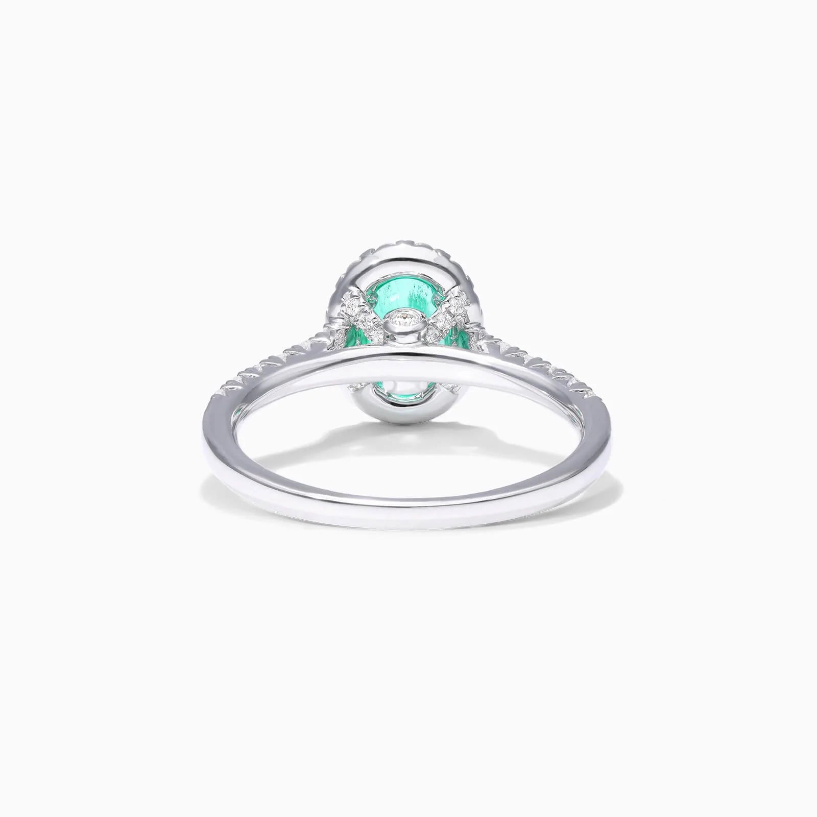 Anel de Esmeralda em Ouro 18k C/ Diamantes Brilhantes