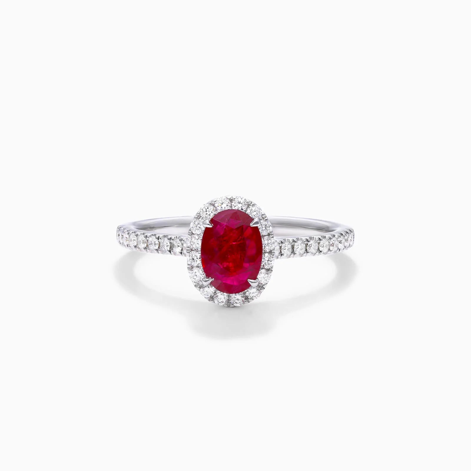 Anel de Rubi em Ouro 18k C/ Diamantes Brilhantes