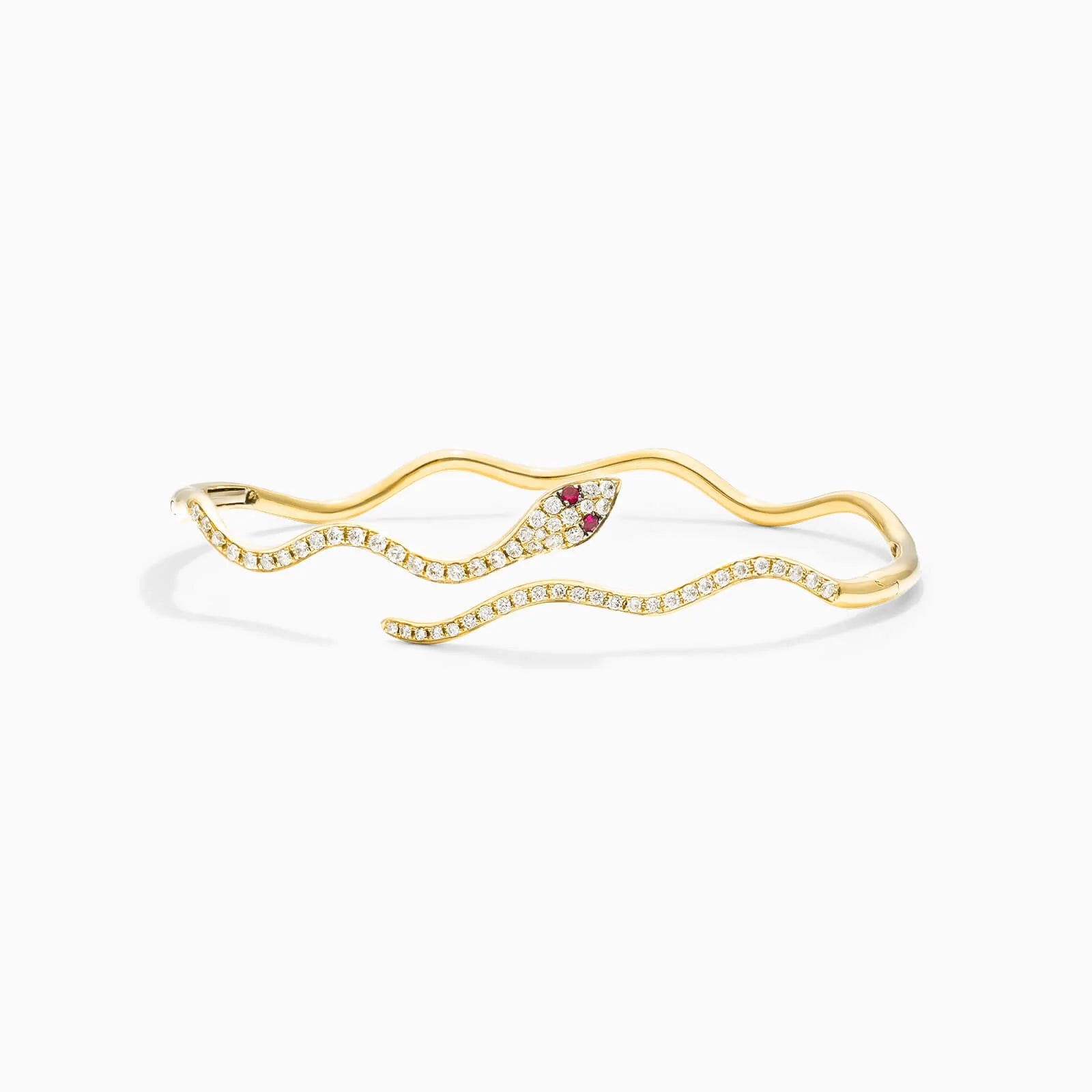 Pulseira Feminina de ouro riviera cobra serpente diamantes