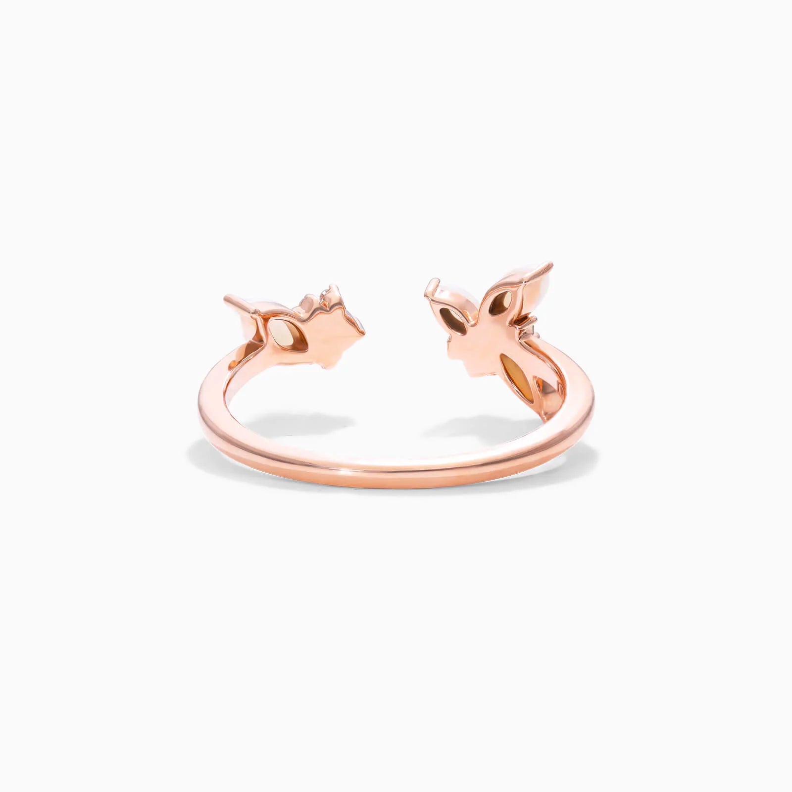 Anel De Ouro 18k Aberto c/ Opala e Diamantes Brilhantes de Luxo