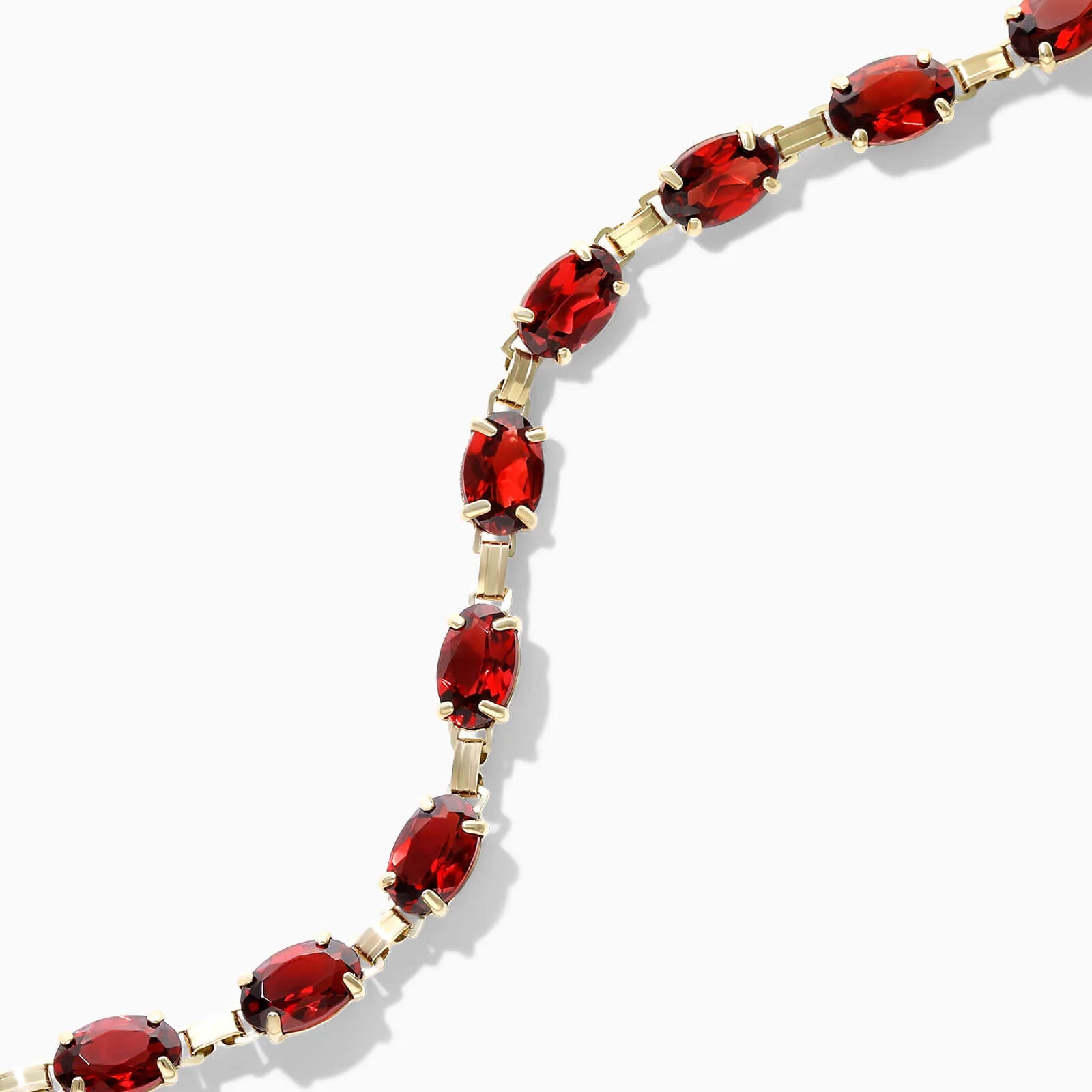 Pulseira Feminina de Ouro Amarelo 18k Granada Luxo
