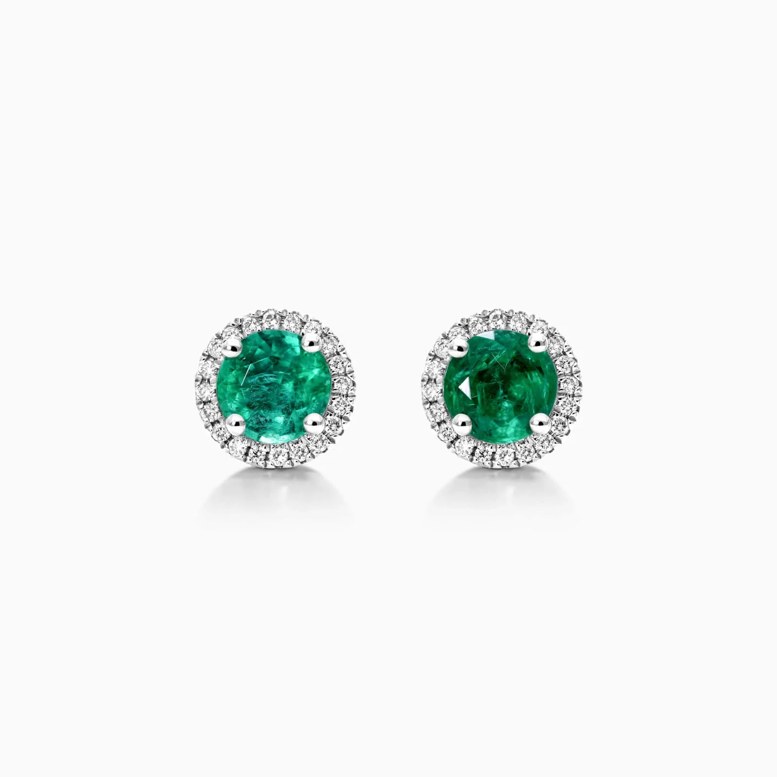 Brinco De Ouro 18k Feminino C/ Diamantes e Esmeralda Luxo Delicado Sweet