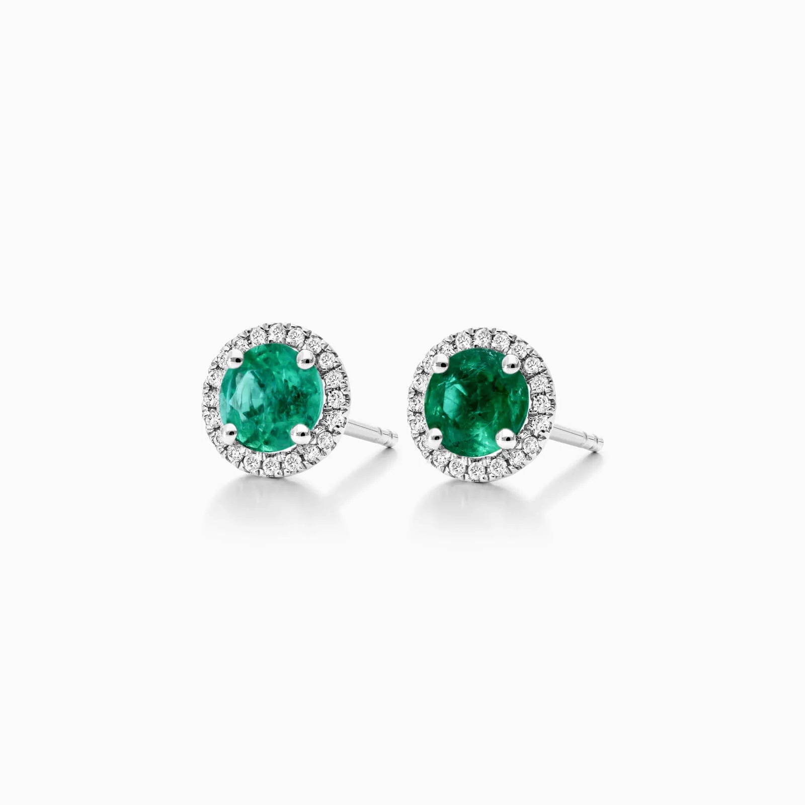 Brinco De Ouro 18k Feminino C/ Diamantes e Esmeralda Luxo Delicado Sweet
