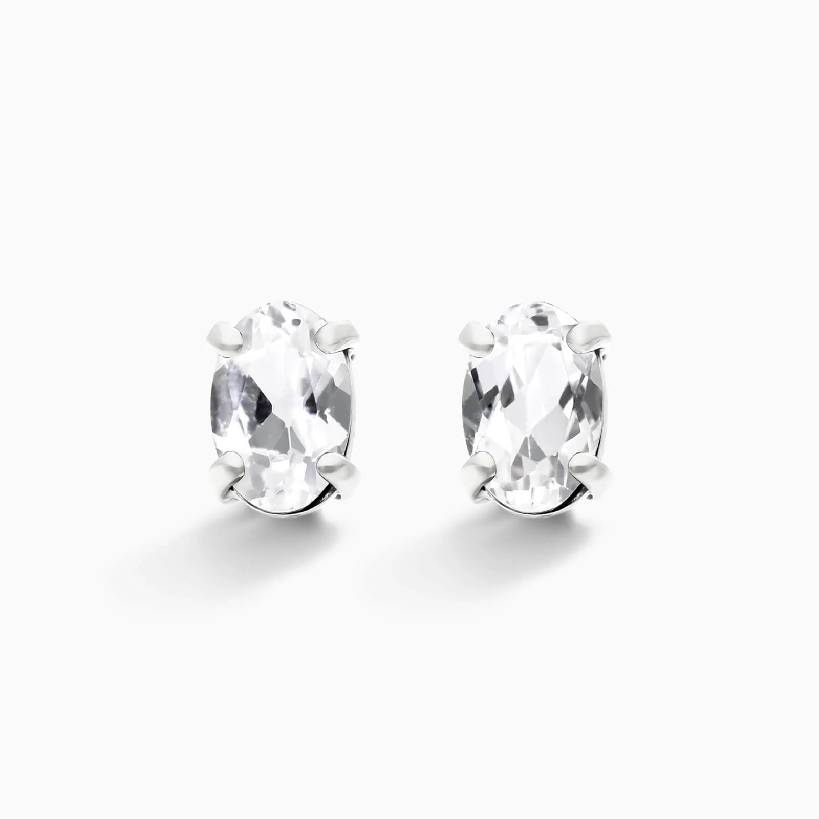 Brinco De Ouro 18k Feminino c/ Topazio Branco de Luxo Soul