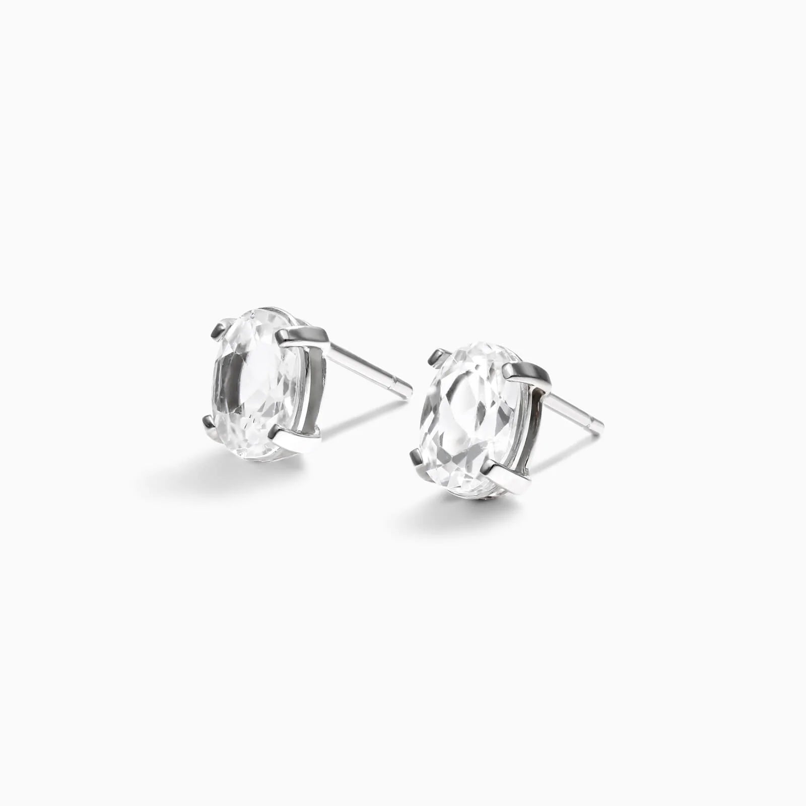 Brinco De Ouro 18k Feminino c/ Topazio Branco de Luxo Soul