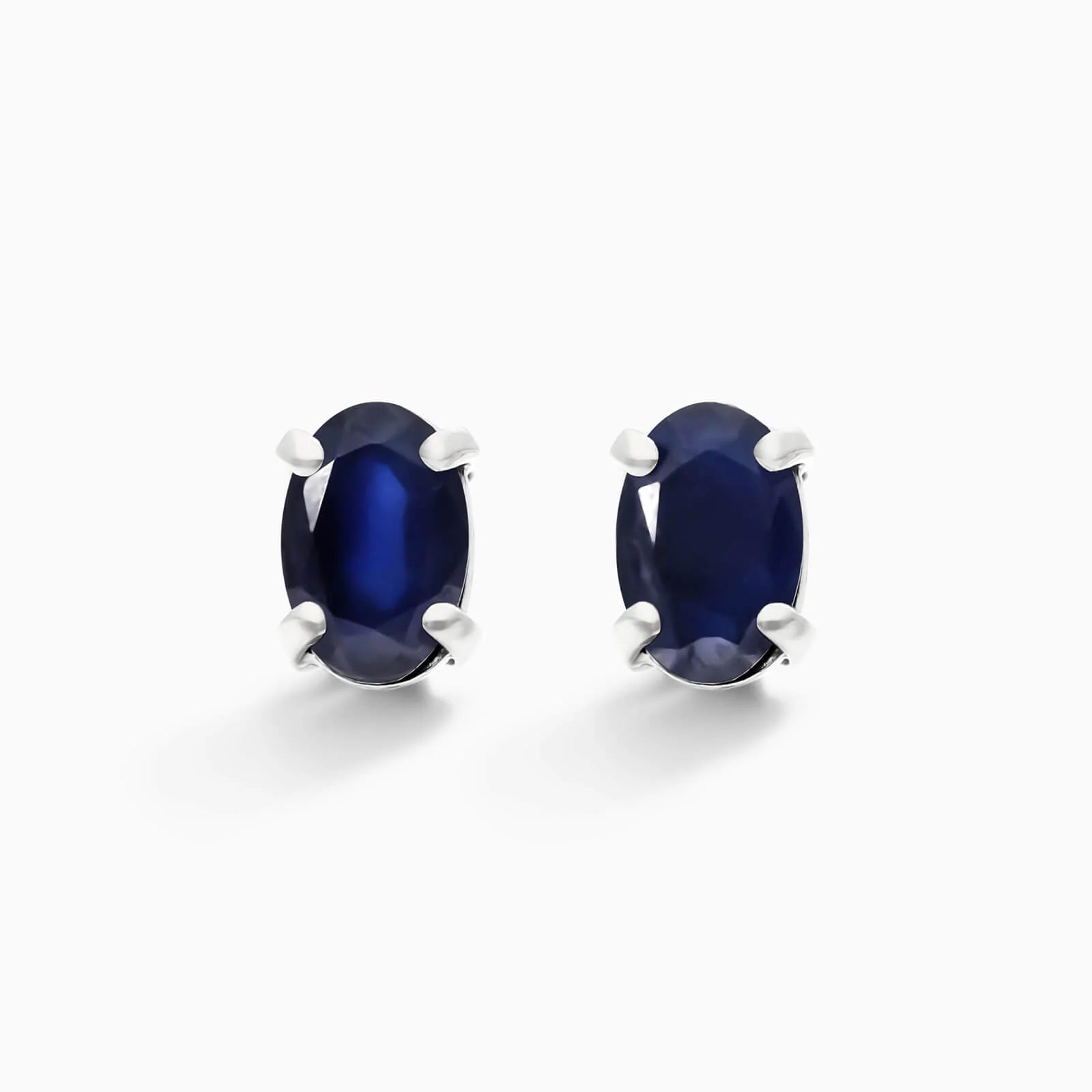 Brinco De Ouro 18k Feminino Safira Azul de Luxo Soul