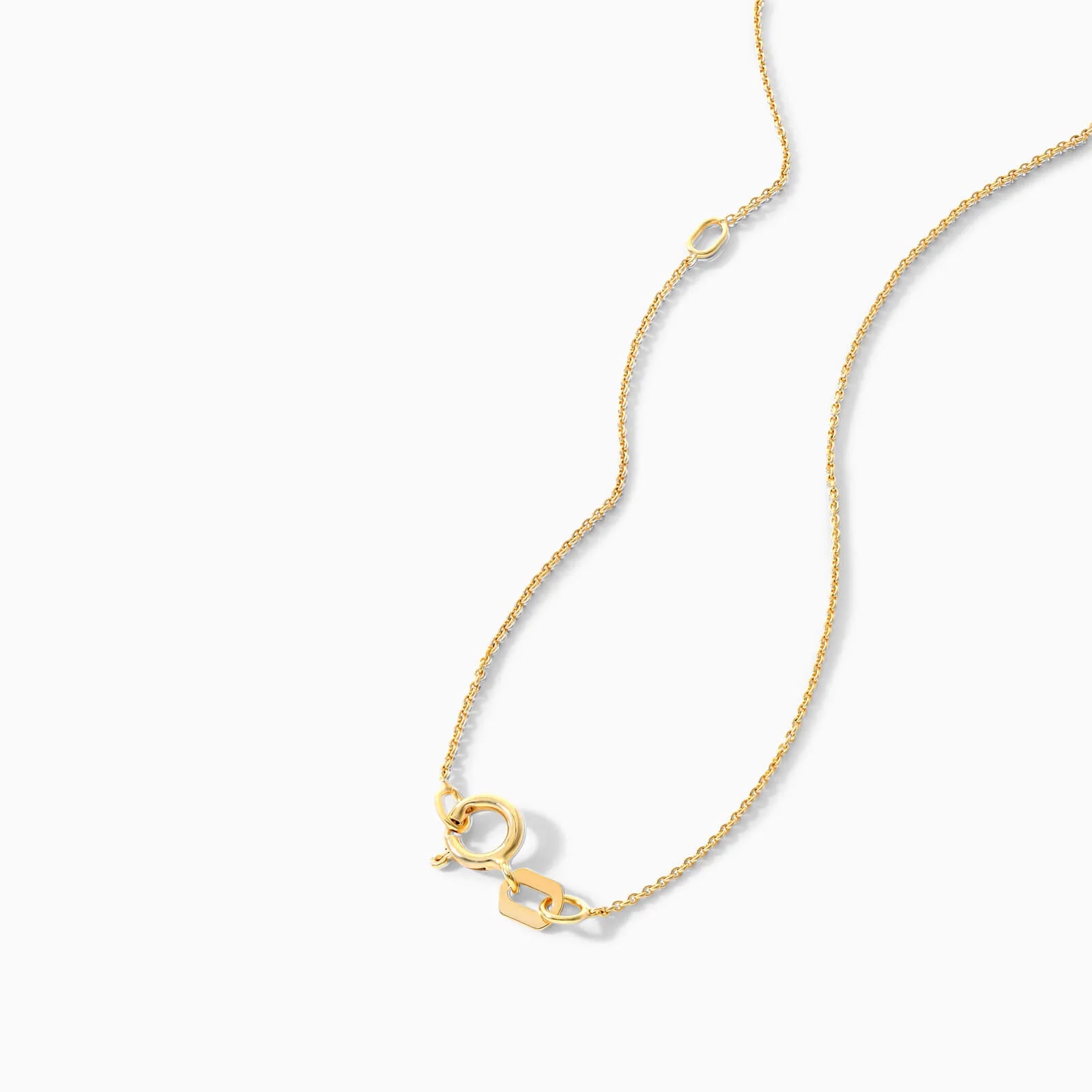 Colar Corrente Feminina em Ouro Amarelo 18k C/ Ruby Solitario