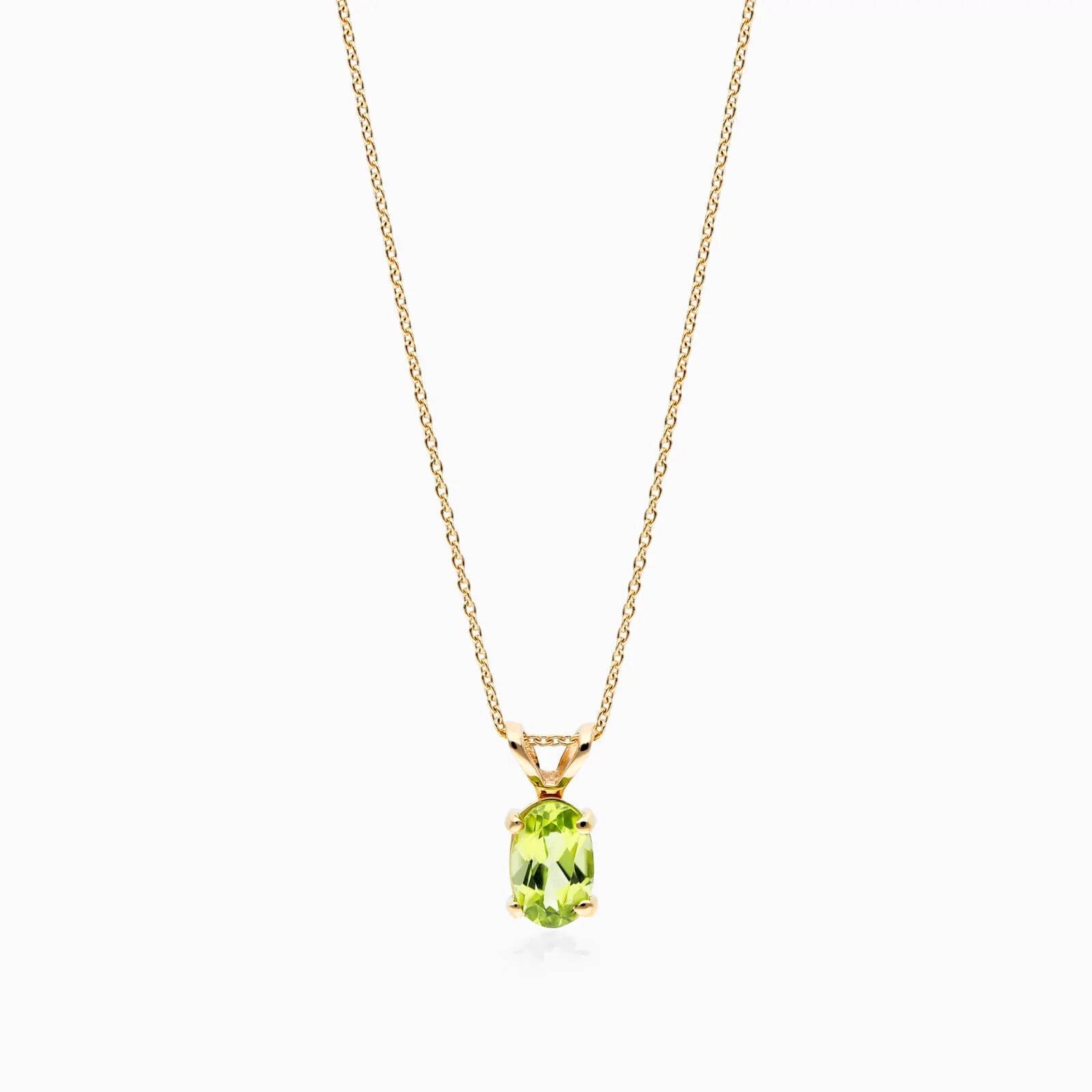 Corrente feminina em Ouro 18k ponto de luz Periodoto Luxo