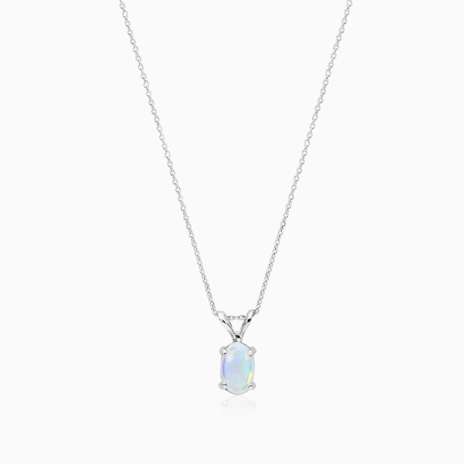 Corrente feminina em Ouro 18k ponto de luz Opala Luxo