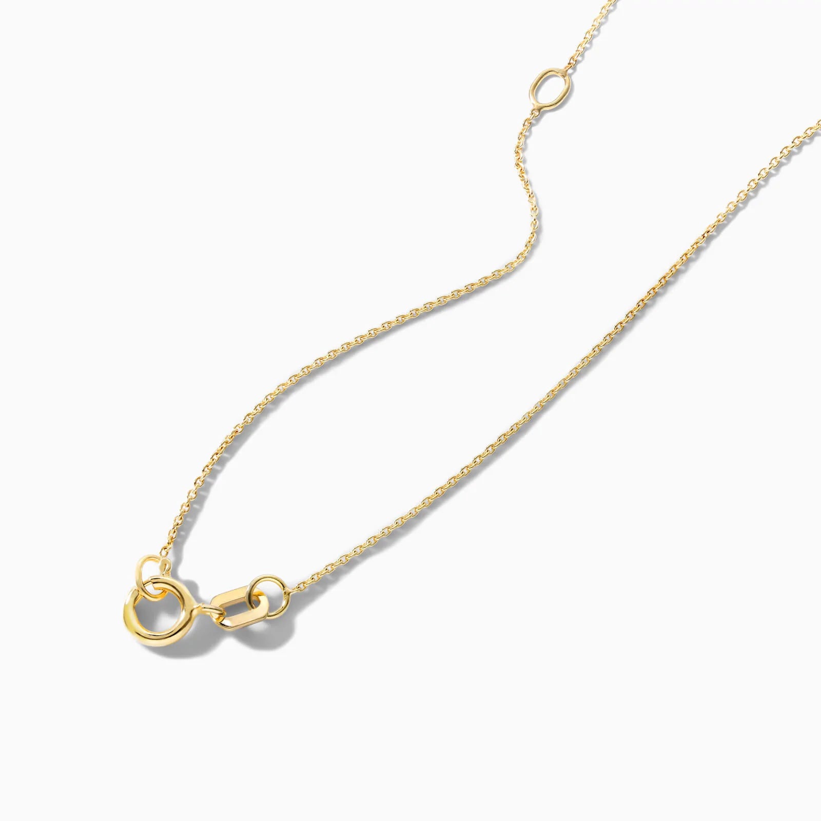 Corrente feminina em Ouro 18k ponto de luz água citrino Luxo