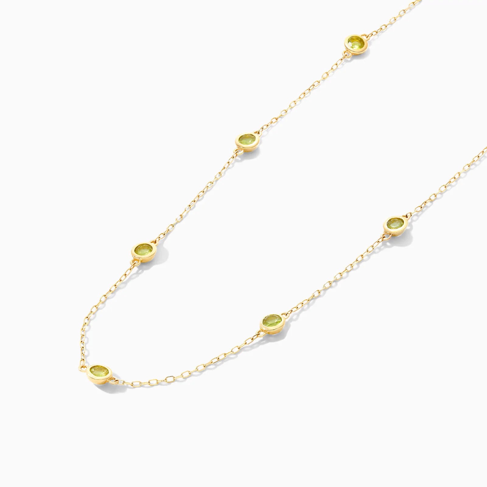 Corrente de Ouro Feminina 18k C/ Periodoto Coleçao Scarlat