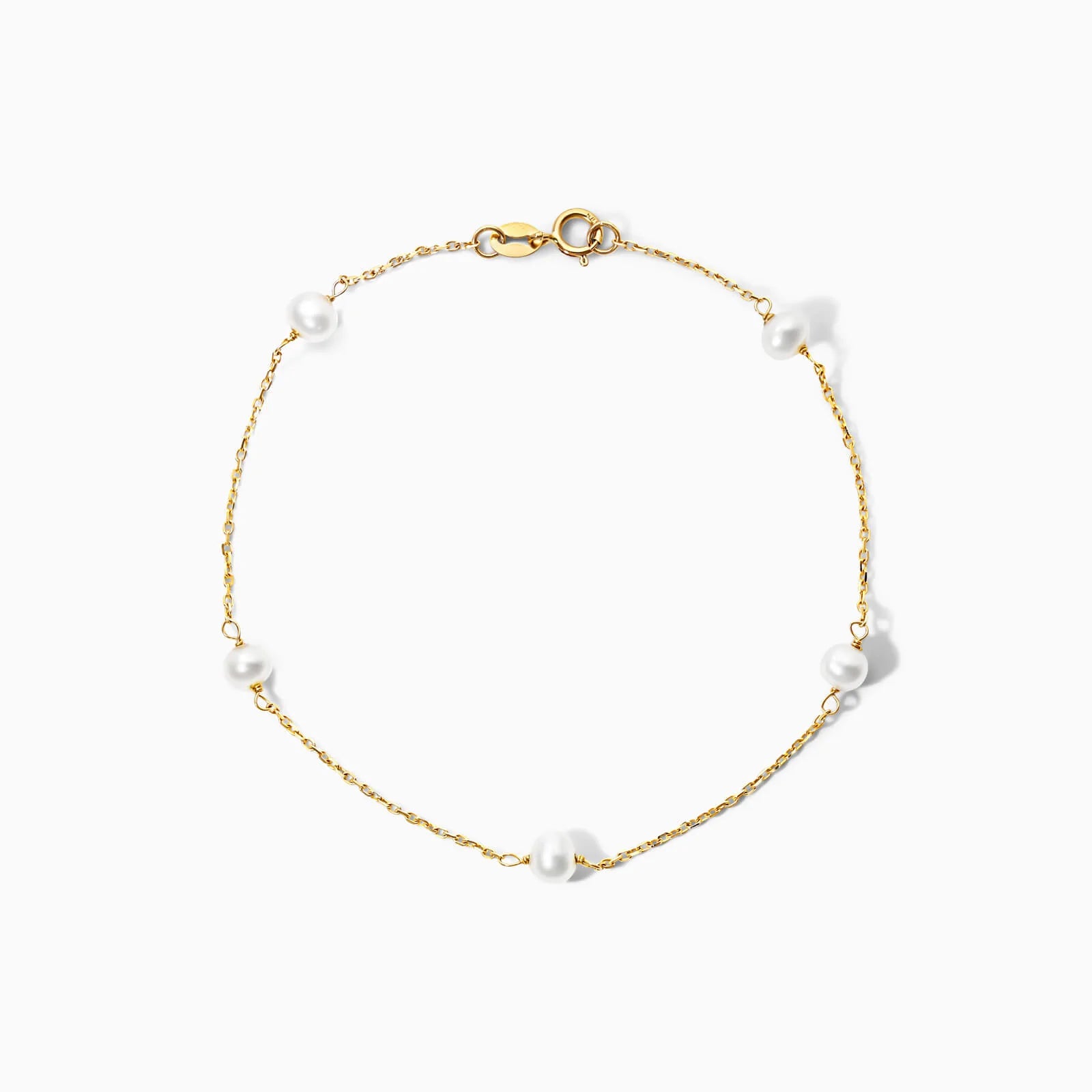 Pulseira Feminina de ouro pérolas bracelete