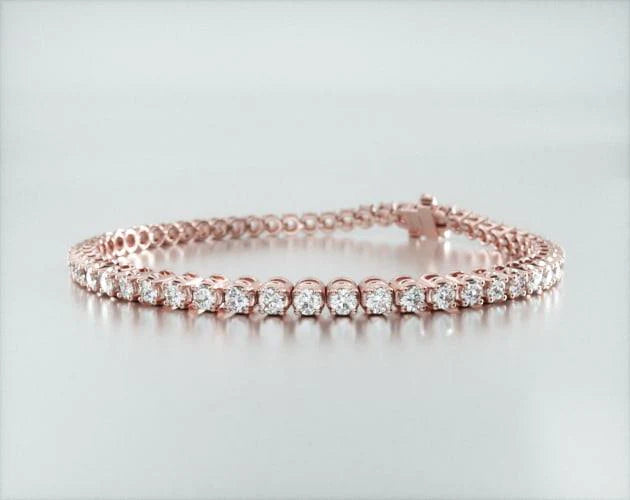 Pulseira Riviera de ouro diamantes legítimos 3 quilates