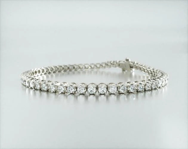 Pulseira Riviera de ouro diamantes legítimos 3 quilates