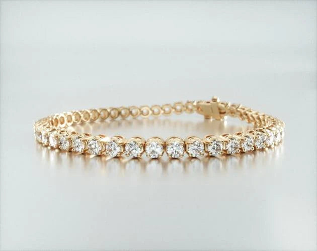 Pulseira Riviera de ouro diamantes legítimos 5 quilates