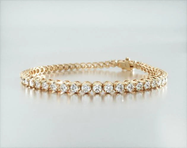 Pulseira Riviera de ouro diamantes legítimos 4 quilates