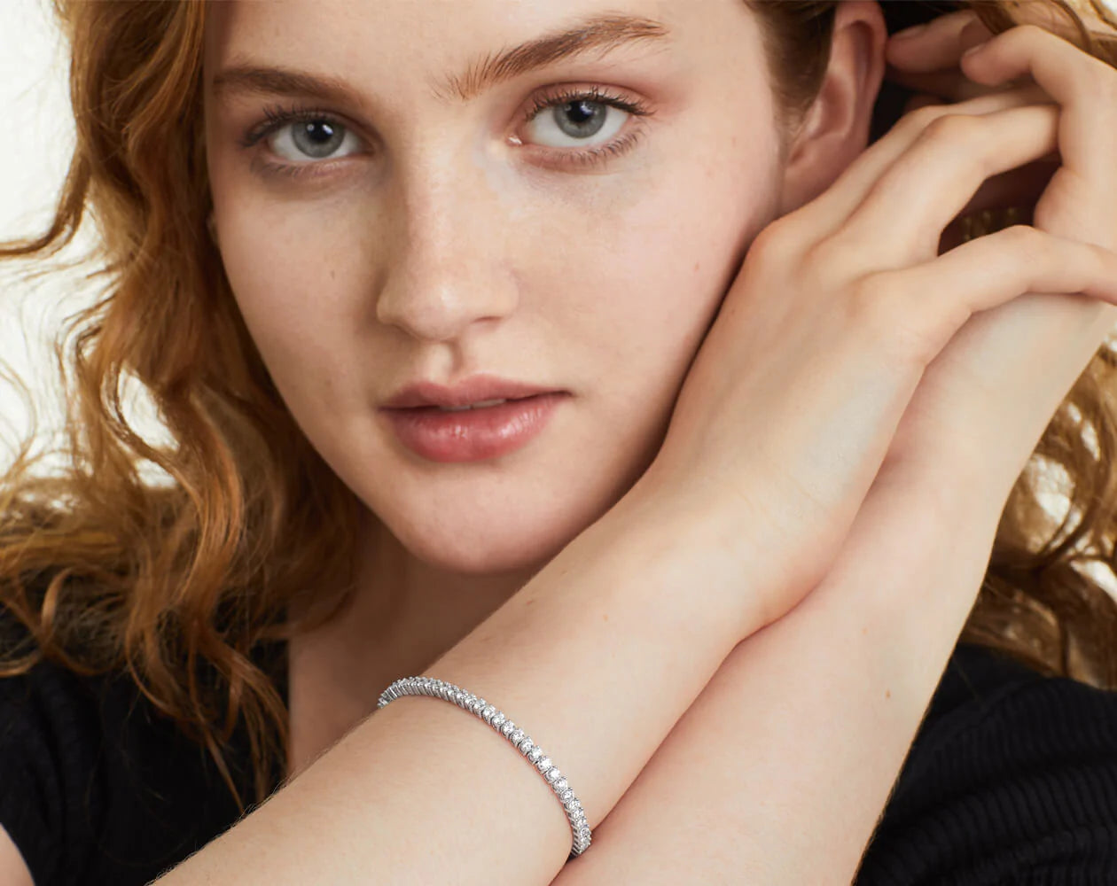 Pulseira Riviera Dois Pinos De Diamante Ouro Branco 18K 400pts