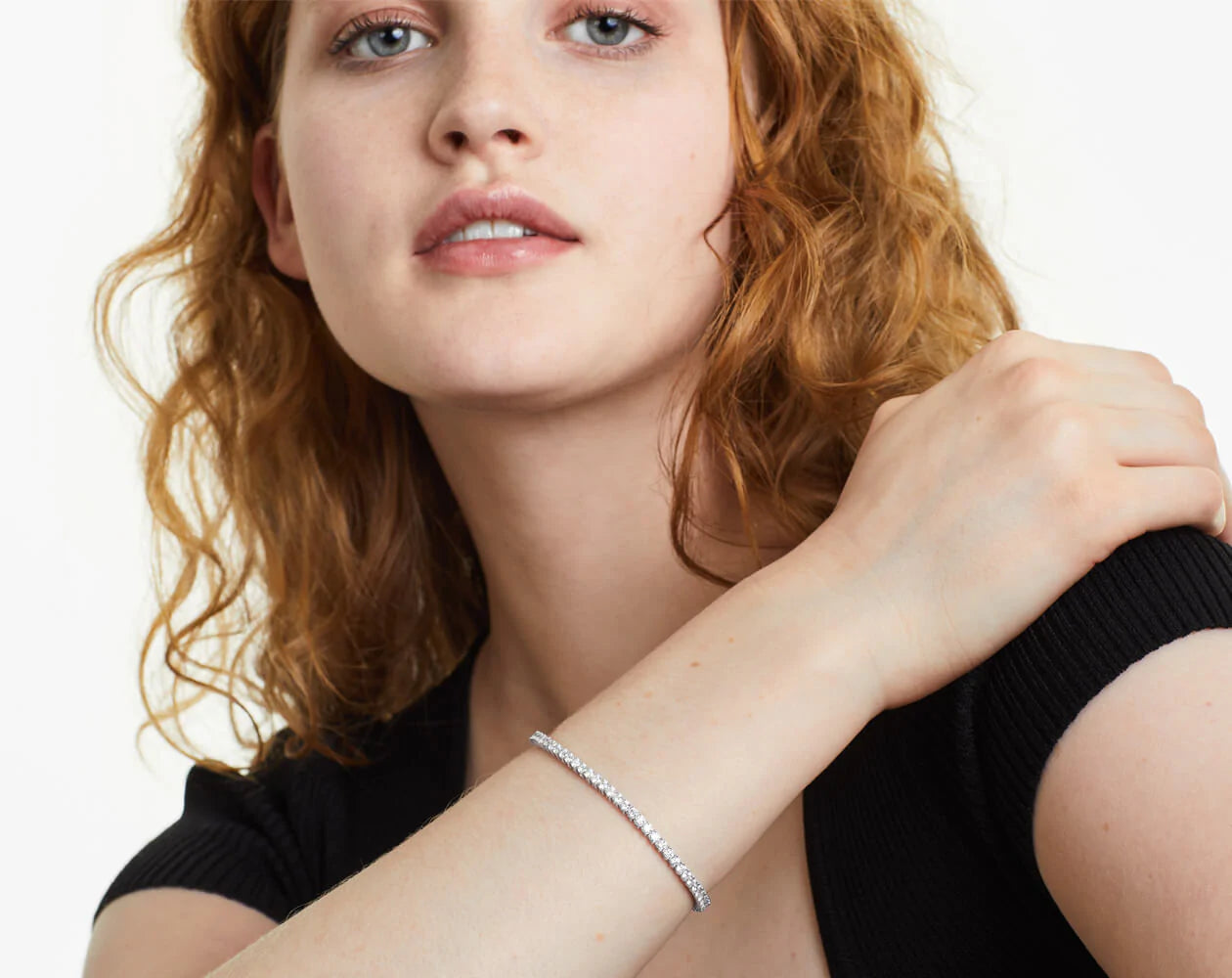 Pulseira Riviera Dois Pinos De Diamante Ouro Branco 18K 400pts