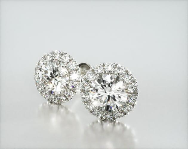 Brinco Feminino De Diamante Ouro 18k Solitario Brilhante 200 Pts o par