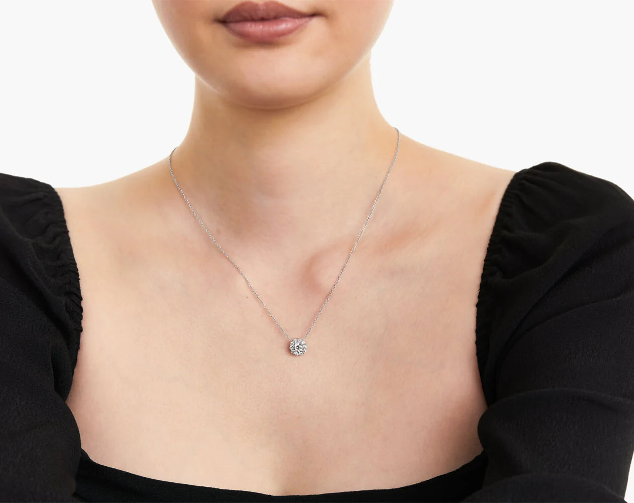 Colar Feminina Corrente Ouro18k Solitario Diamante Luxo 70 pontos