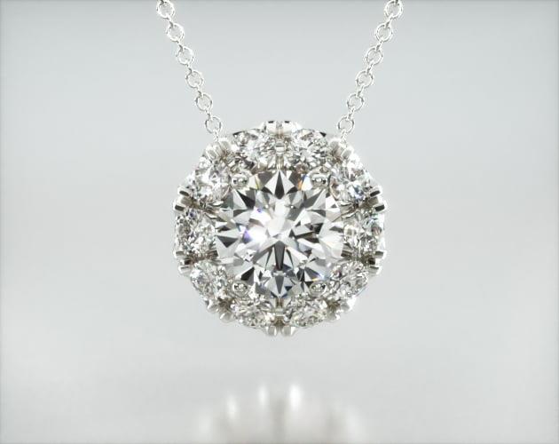 Colar Feminina Corrente em Ouro18k Solitario Diamante Luxo 150 pontos