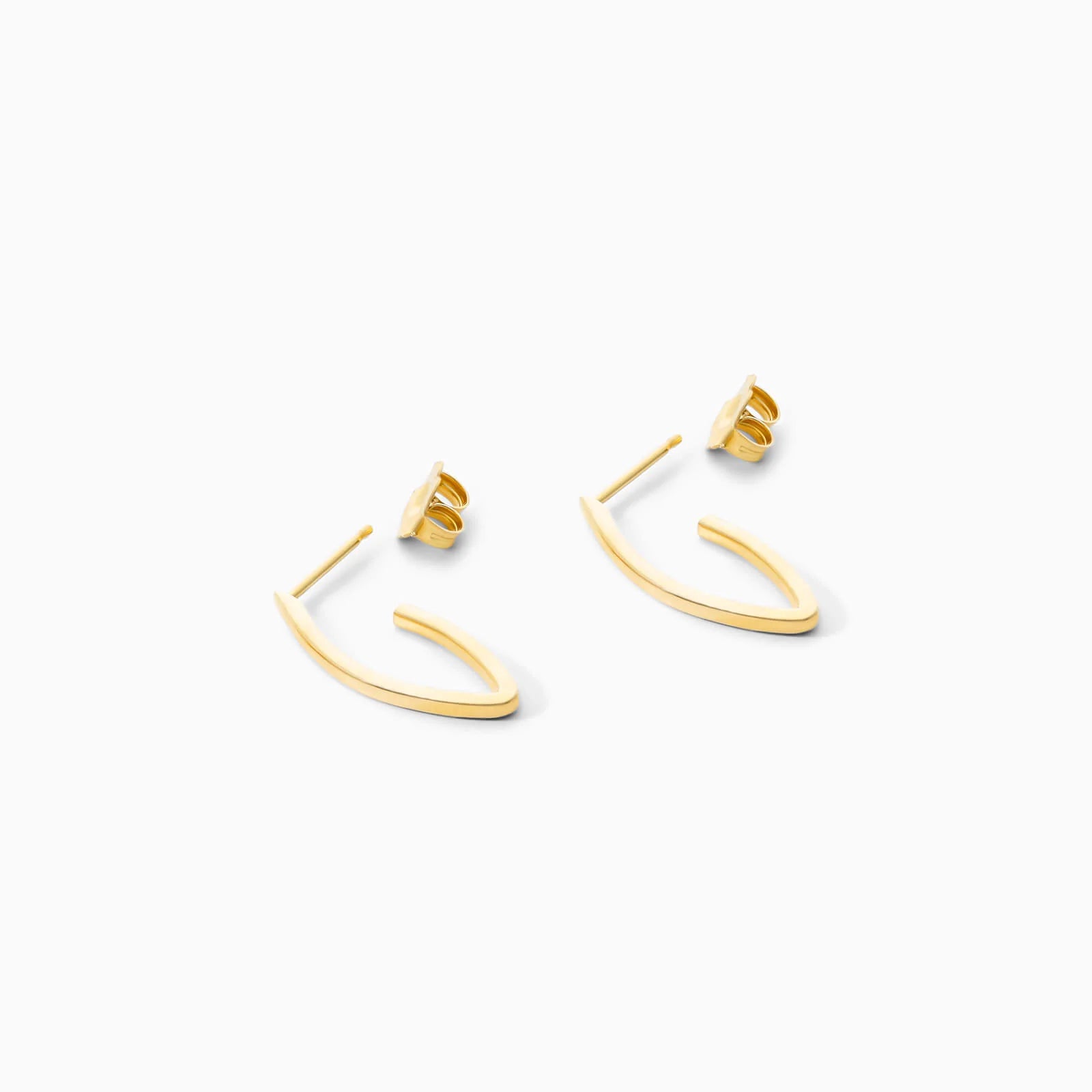 Brinco de Argola Lagrima em Ouro 18k Feminino Luxo