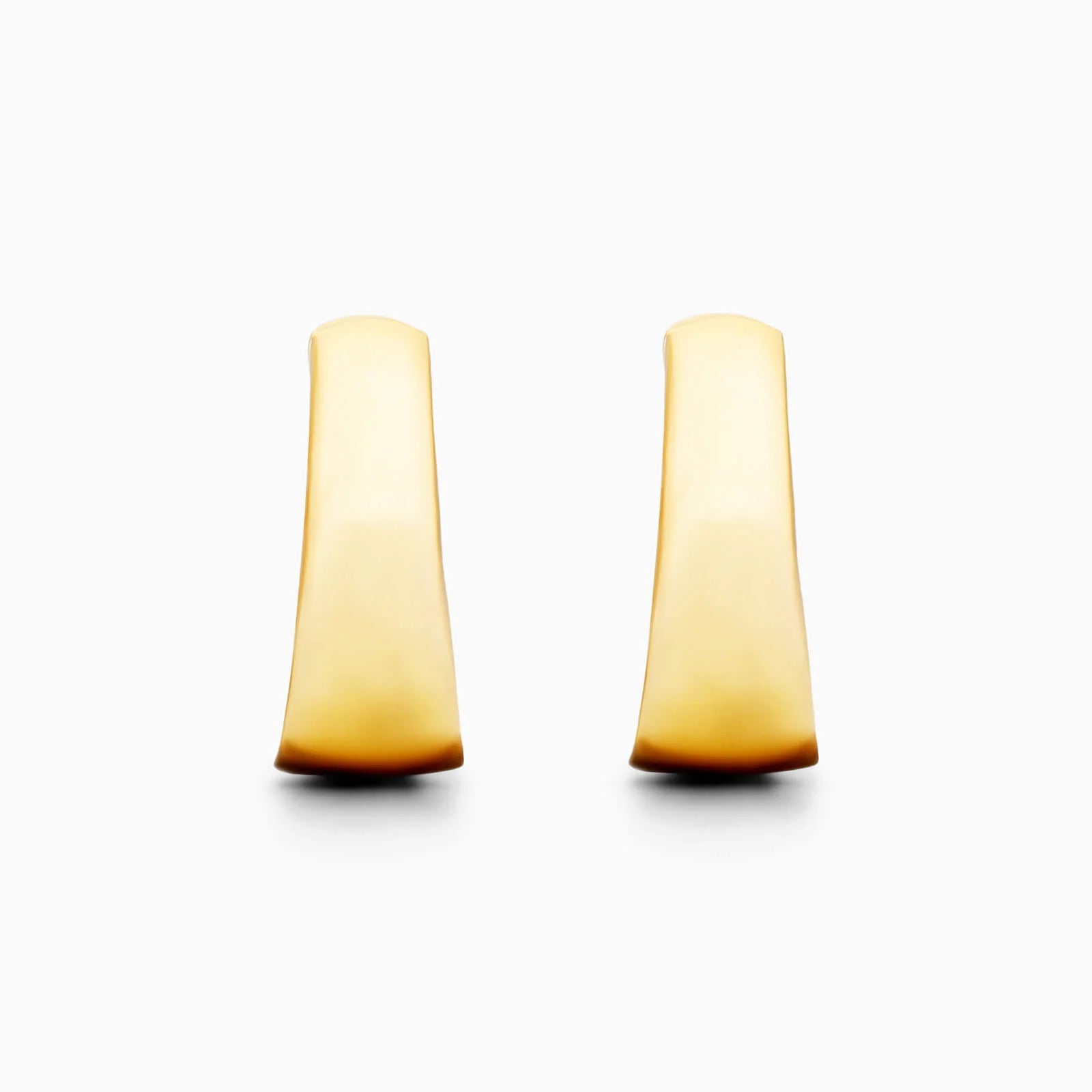 Brinco de Argola Cônicos de Ouro Amarelo 18k Luxo