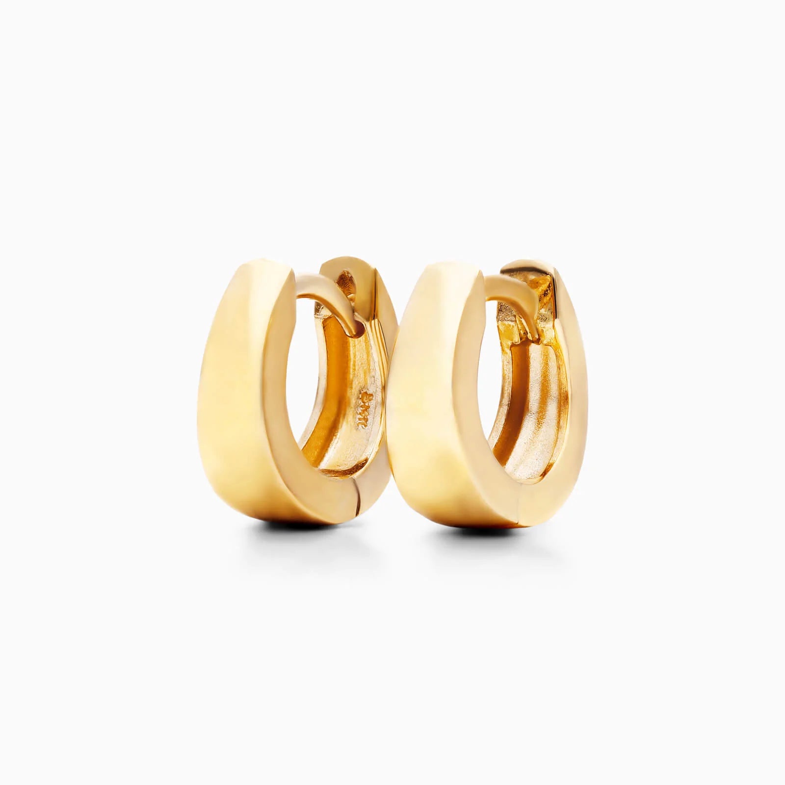 Brinco de Argola Cônicos de Ouro Amarelo 18k Luxo
